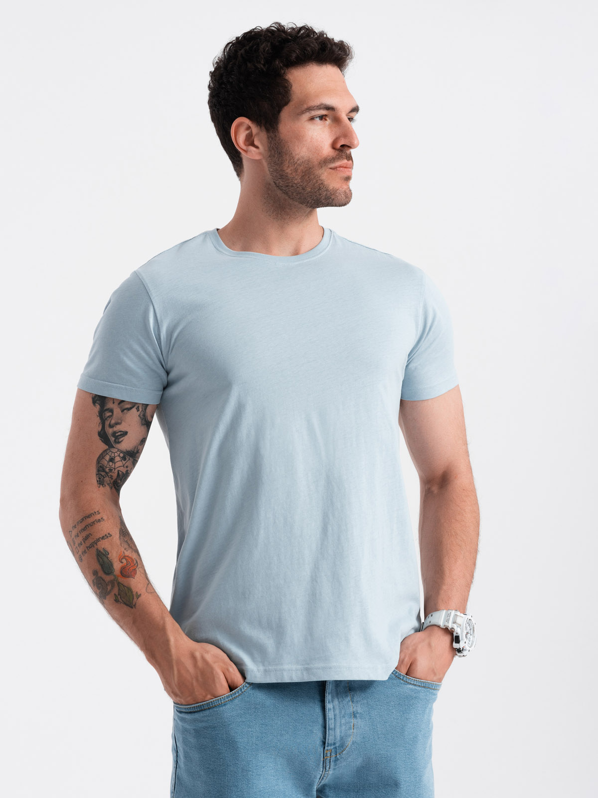 Ombre BASIC 3-pack cotton t-shirt set