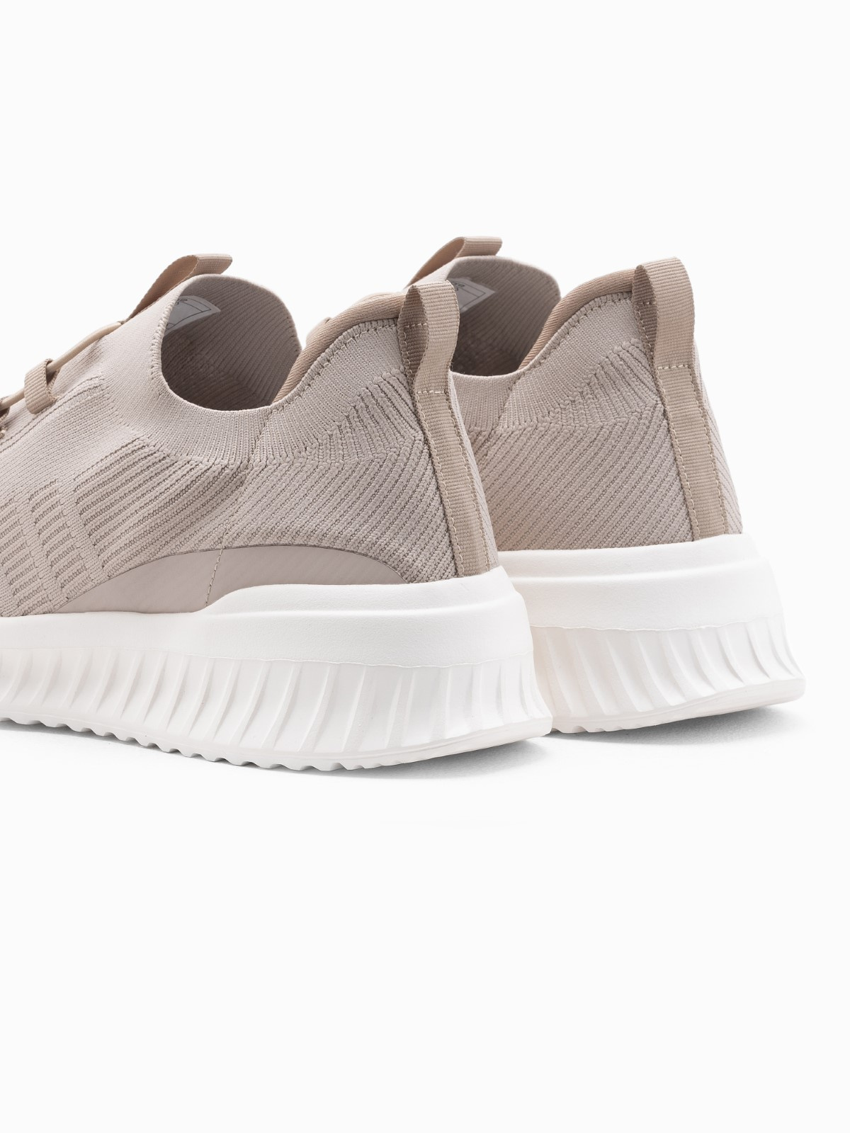 Ombre Men&#039;s slip-on sneaker shoes made of lightweight materials - beige