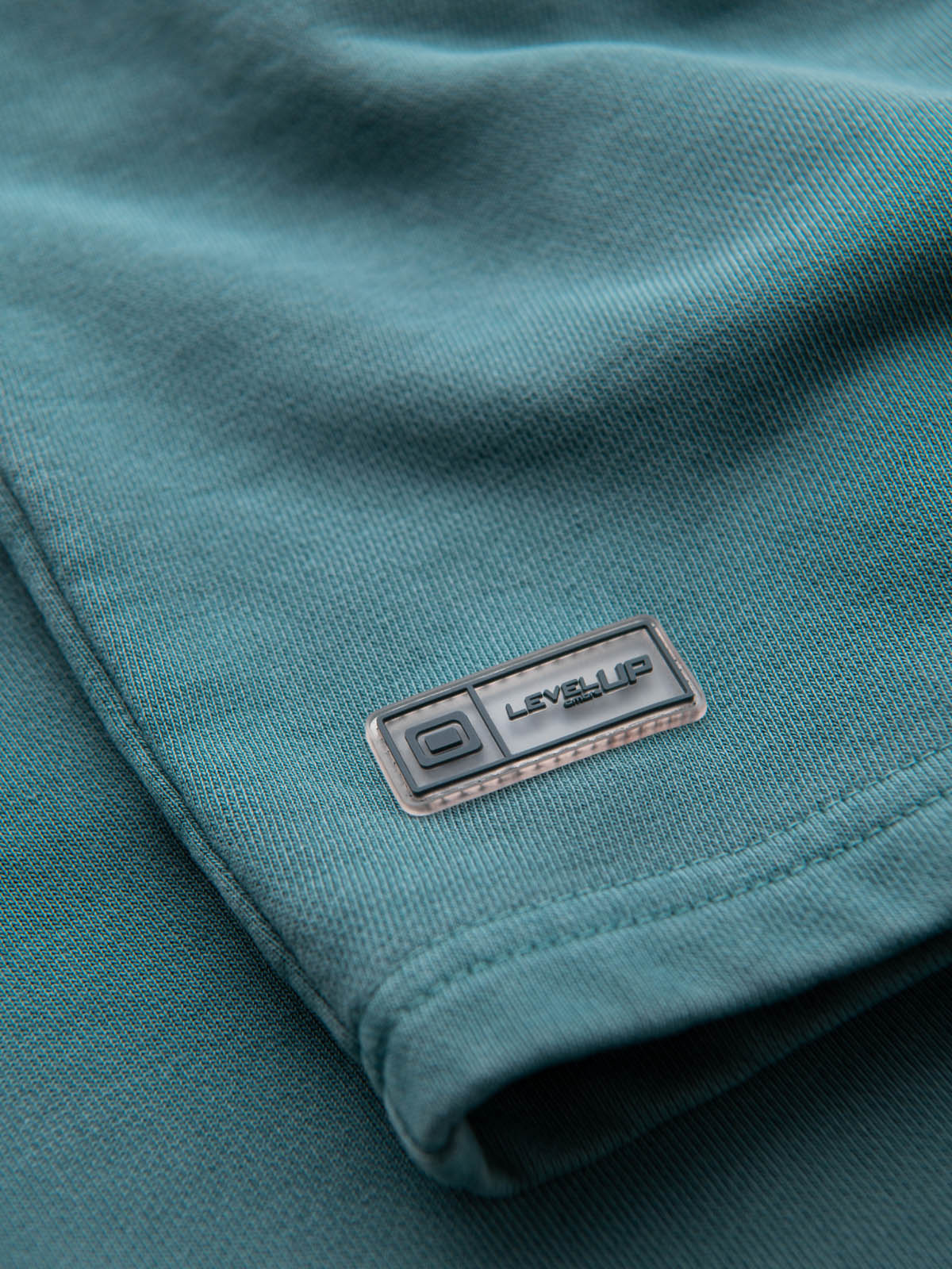 Ombre Men&#039;s RELAXED FIT athleisure style short sweat shorts - turquoise