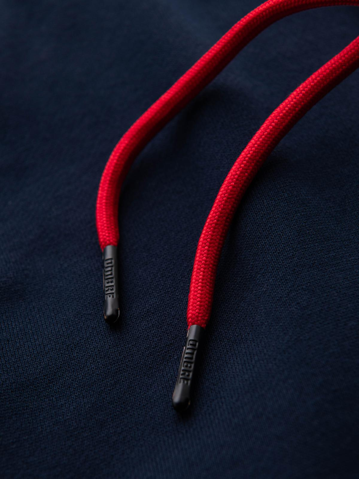 Ombre Men&#039;s sports jogger pants with stripes - navy blue