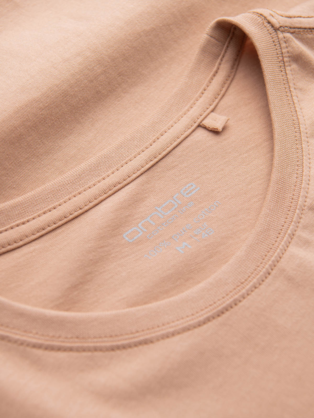 Ombre Classic BASIC men's cotton T-shirt - flesh-colored
