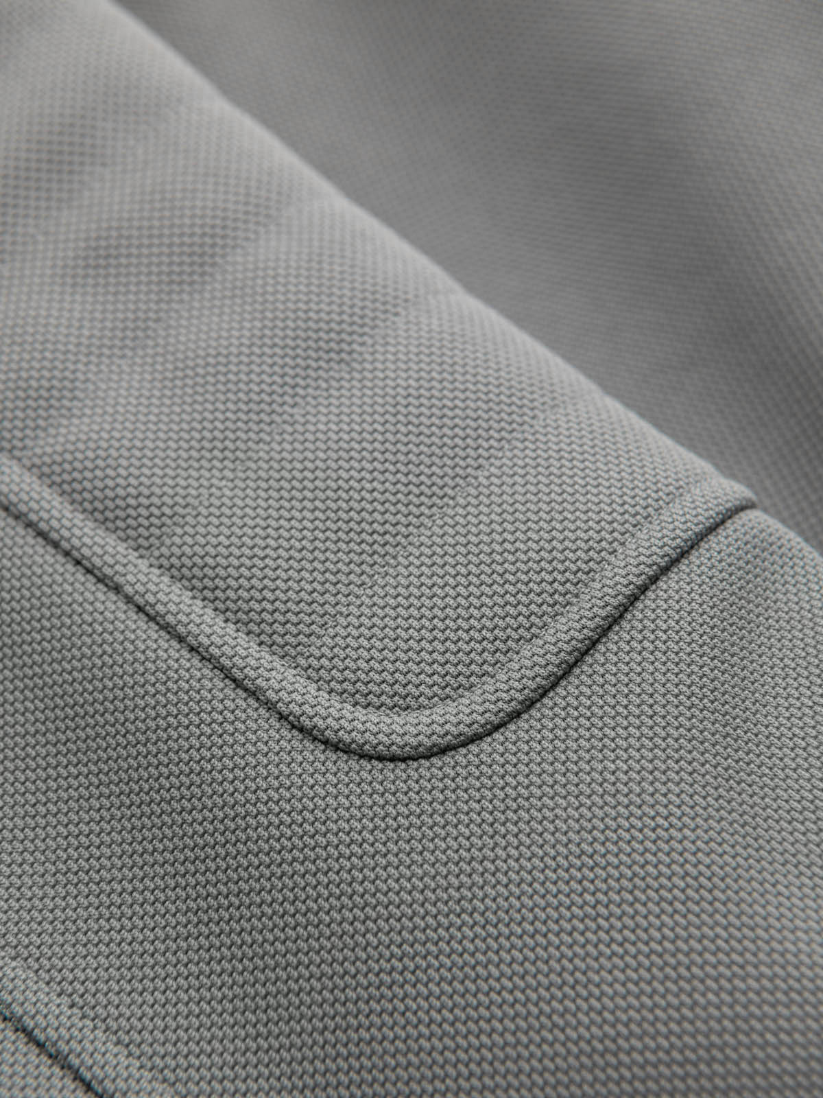 Ombre Men&#039;s biker jacket with pockets and collar - grey