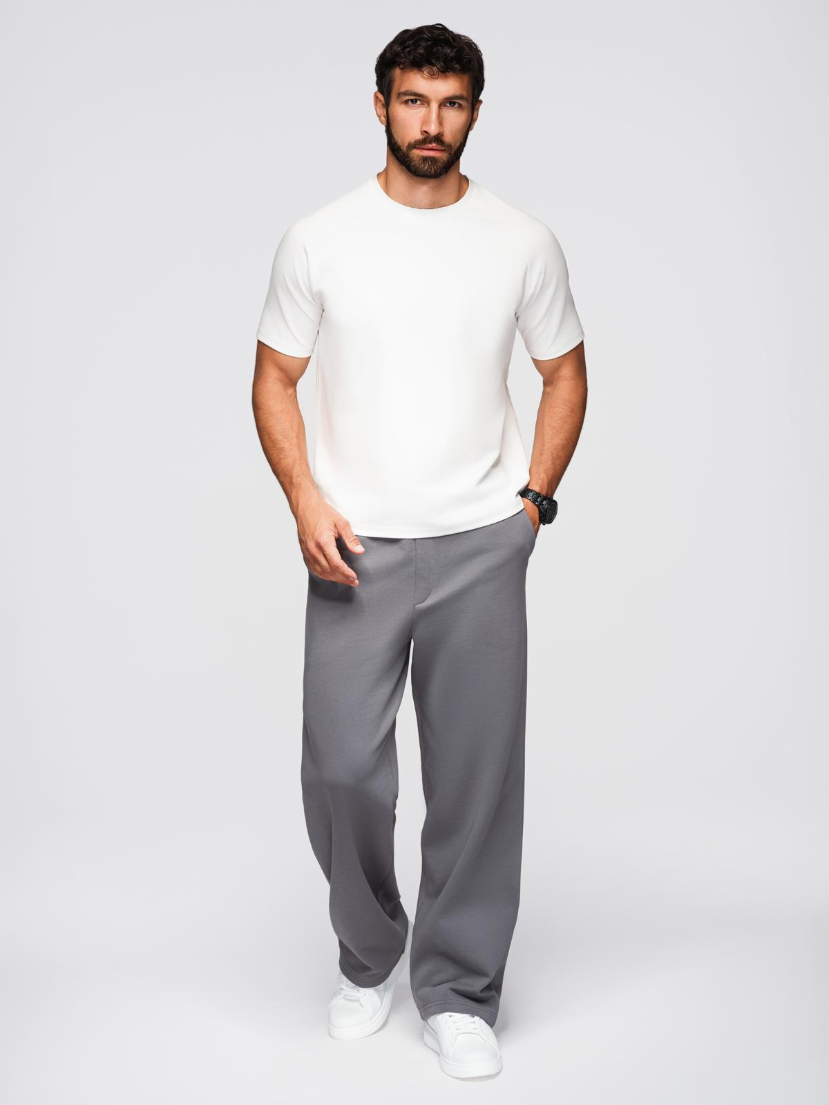 Ombre Men's COMFORT FIT T-shirt with raglan sleeves - off-white