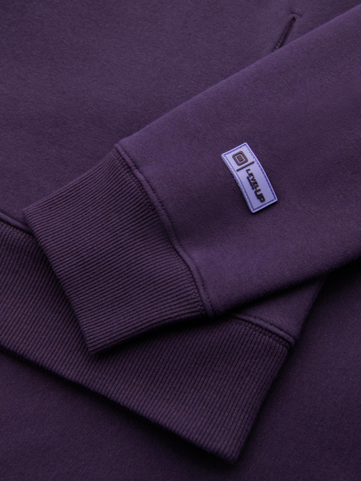 Ombre Unisex sweatshirt with pockets and hood - purple