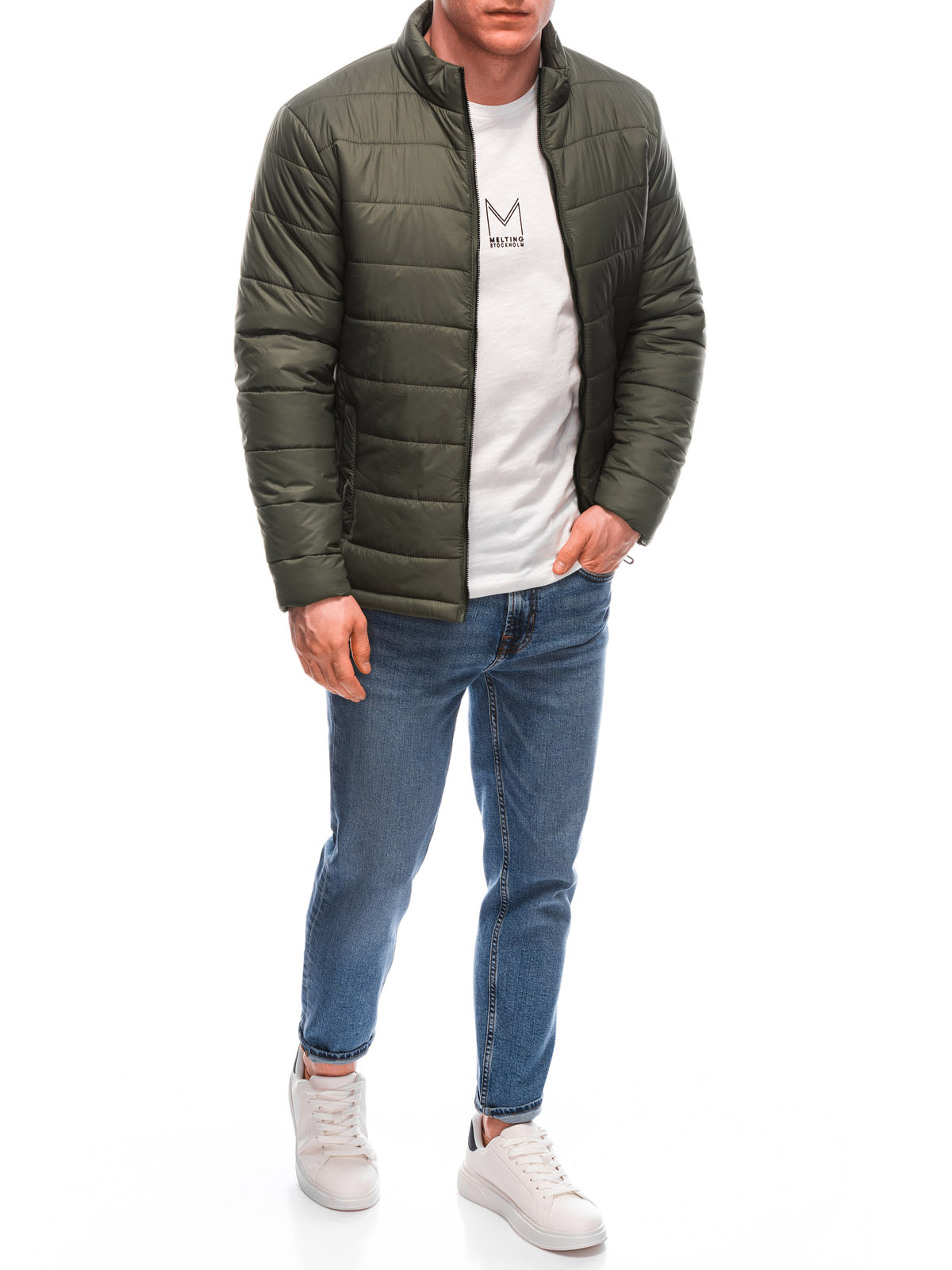 Edoti Men&#039;s transitional quilted jacket