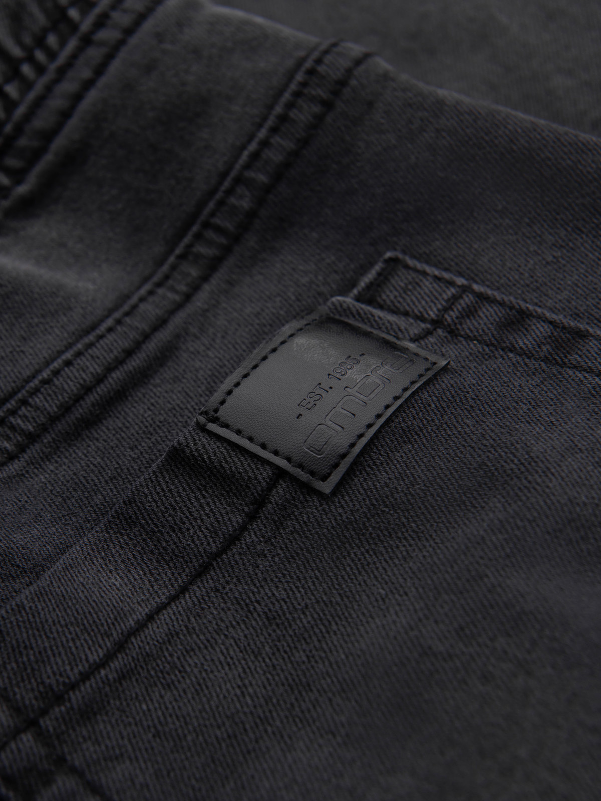 Ombre Men&#039;s JOGGERS denim pants with wash effect - grey