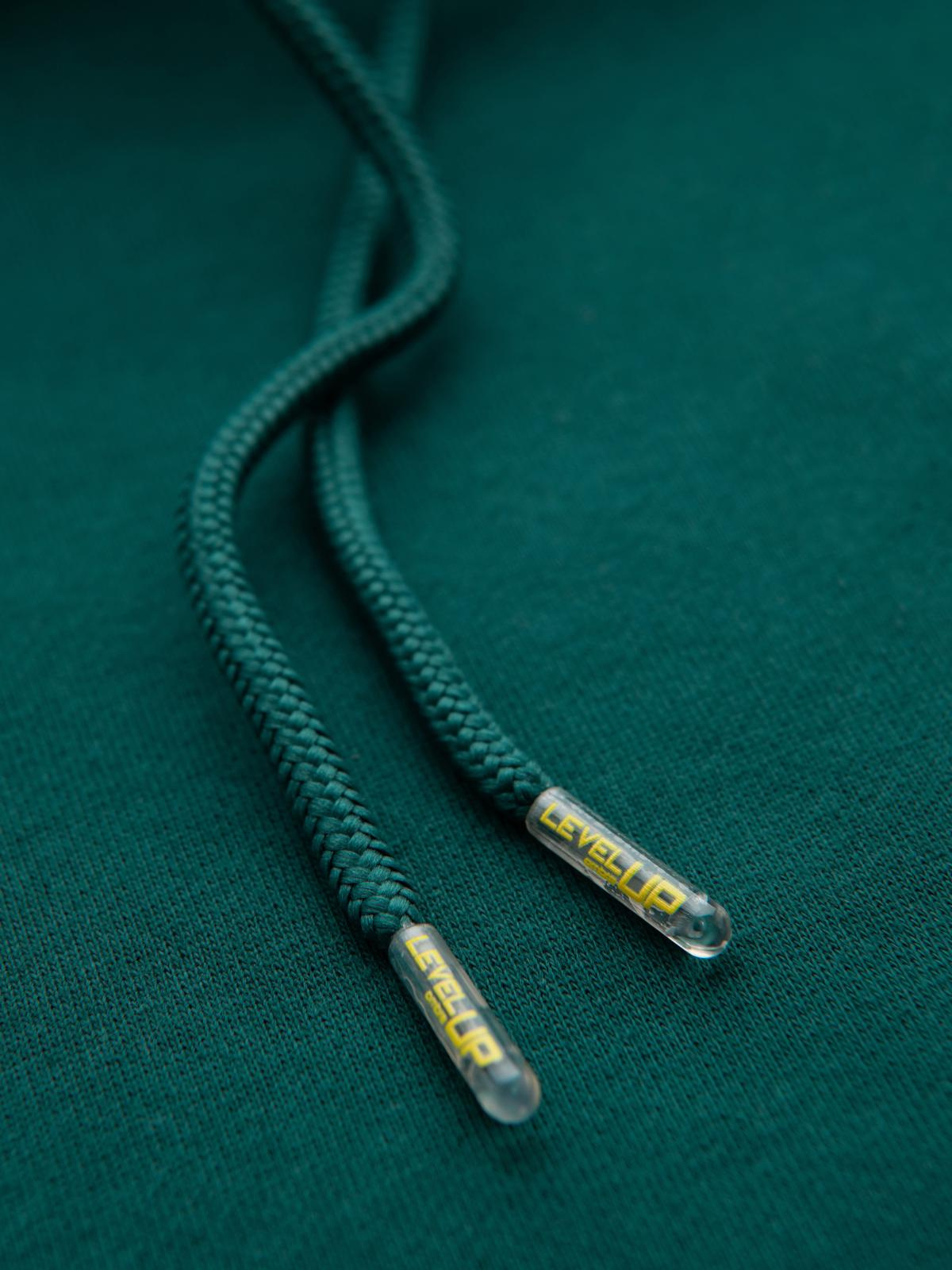 Ombre Unisex sweatshirt with pockets and hood - dark green