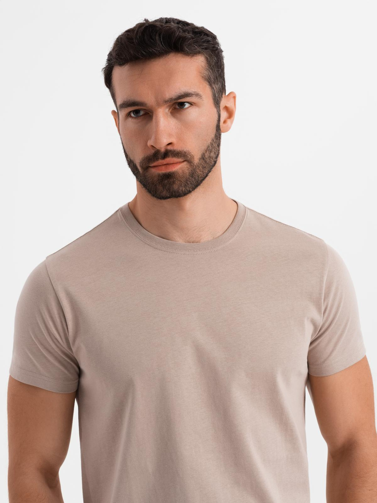 Ombre Classic BASIC men's cotton T-shirt - sand