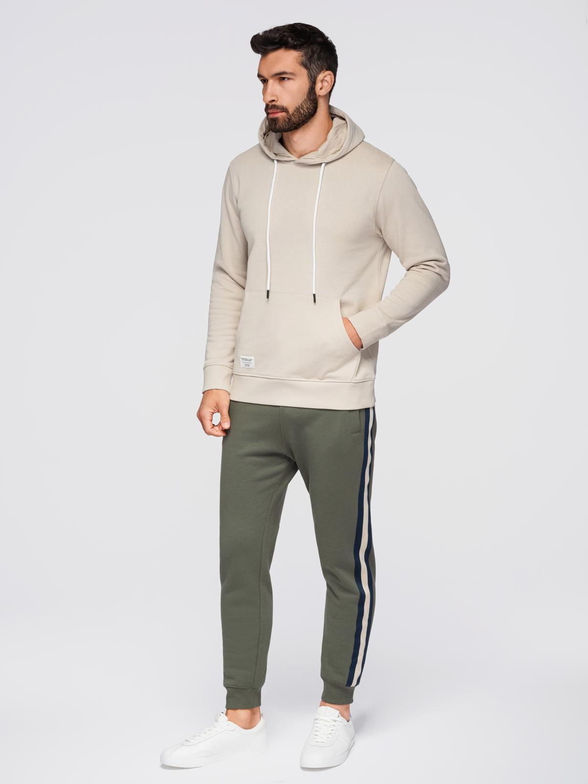 Ombre Men's BASIC kangaroo hooded sweatshirt
