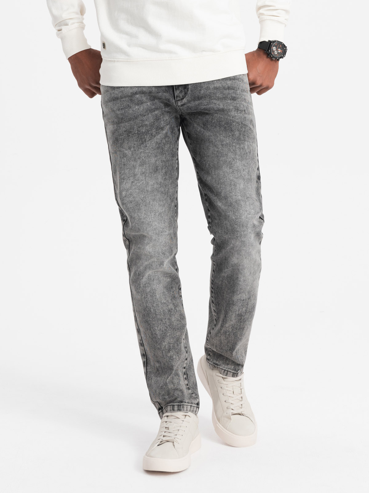 Ombre Men&#039;s denim pants STRAIGHT LEG - gray
