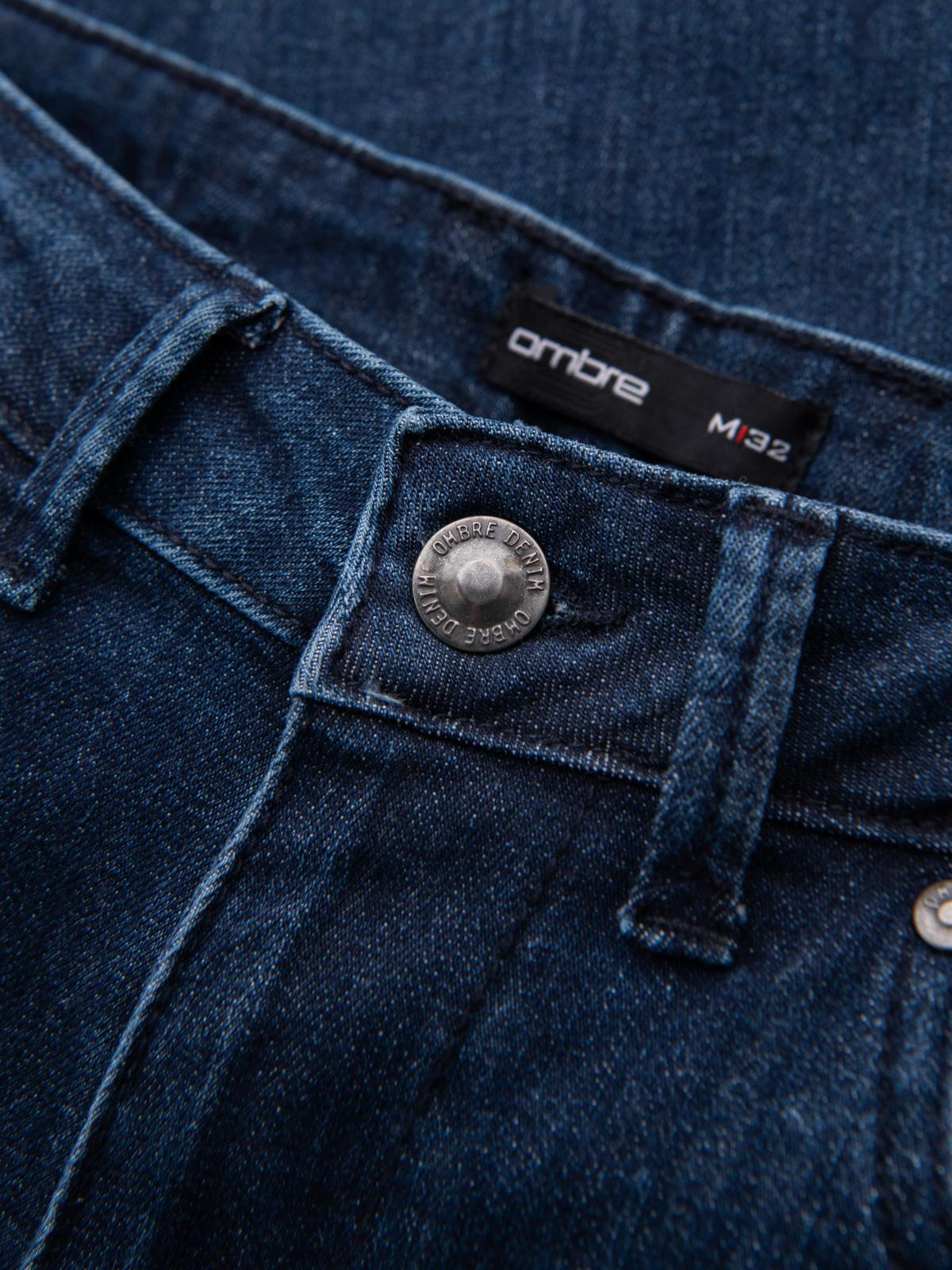 Ombre Classic men&#039;s SLIM FIT jeans with elastane - dark blue