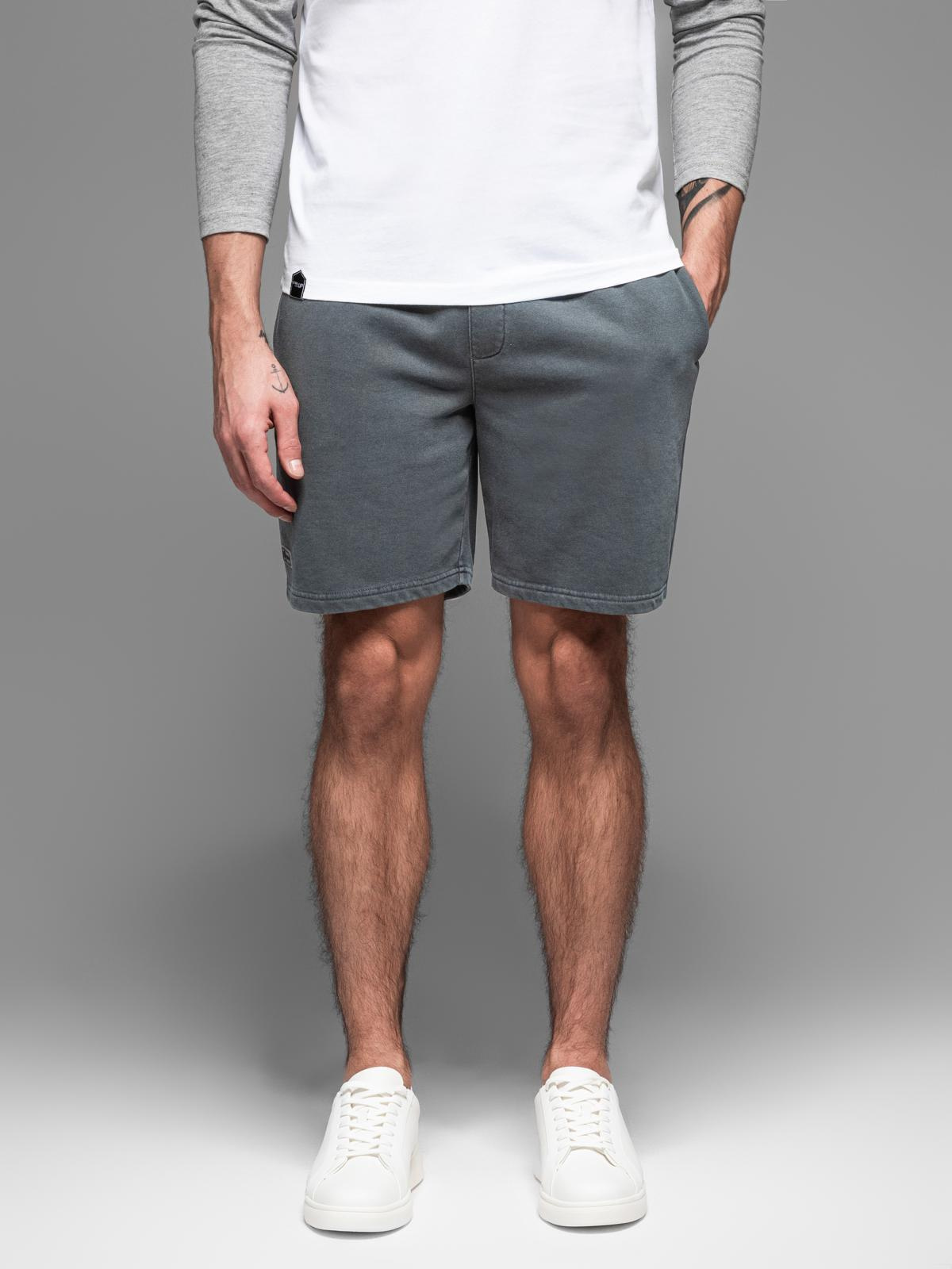 Ombre Men&#039;s RELAXED FIT tracksuit short shorts in athleisure style - graphite