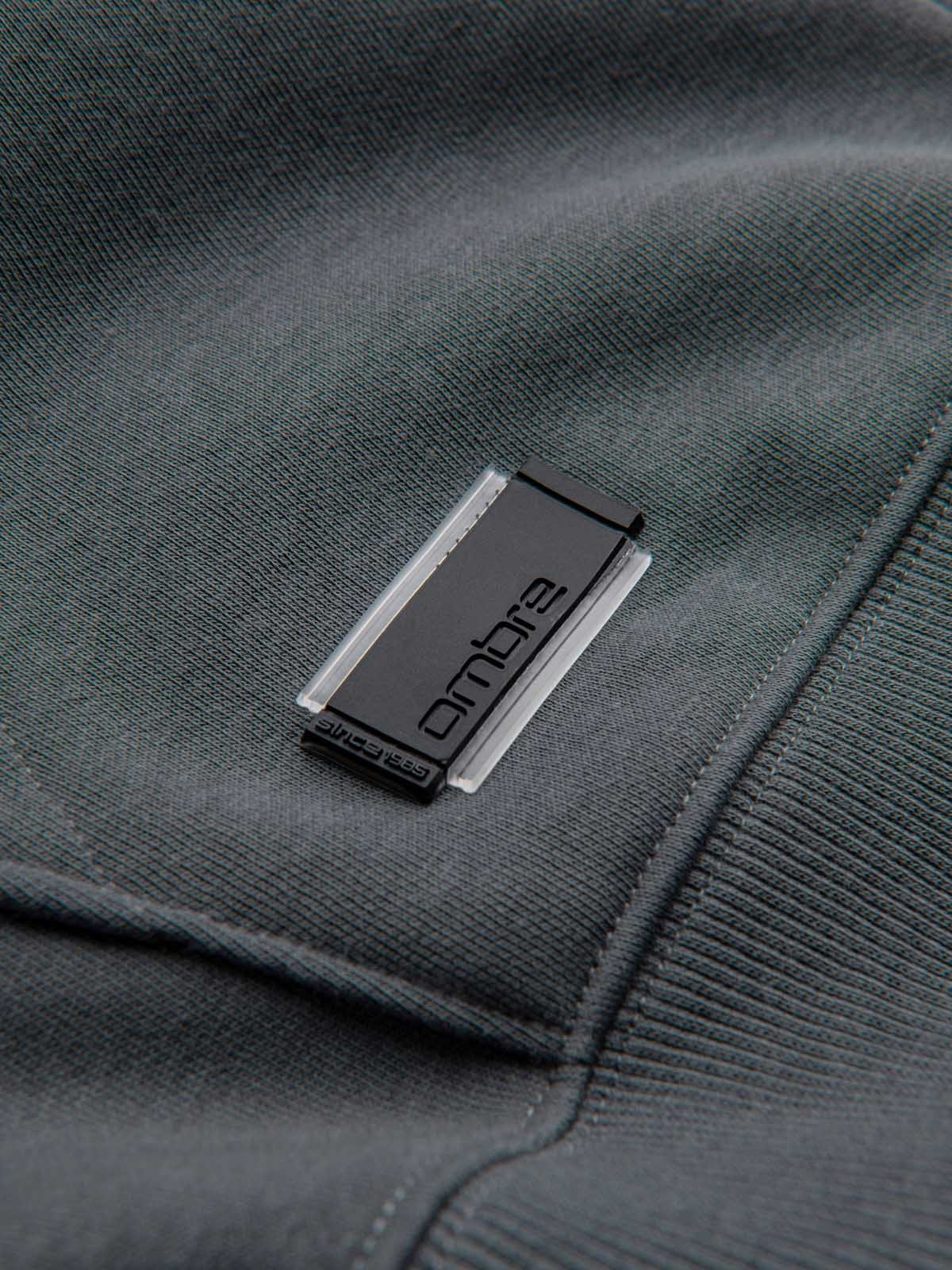 Ombre Men's unbuttoned BASIC sweatshirt - graphite
