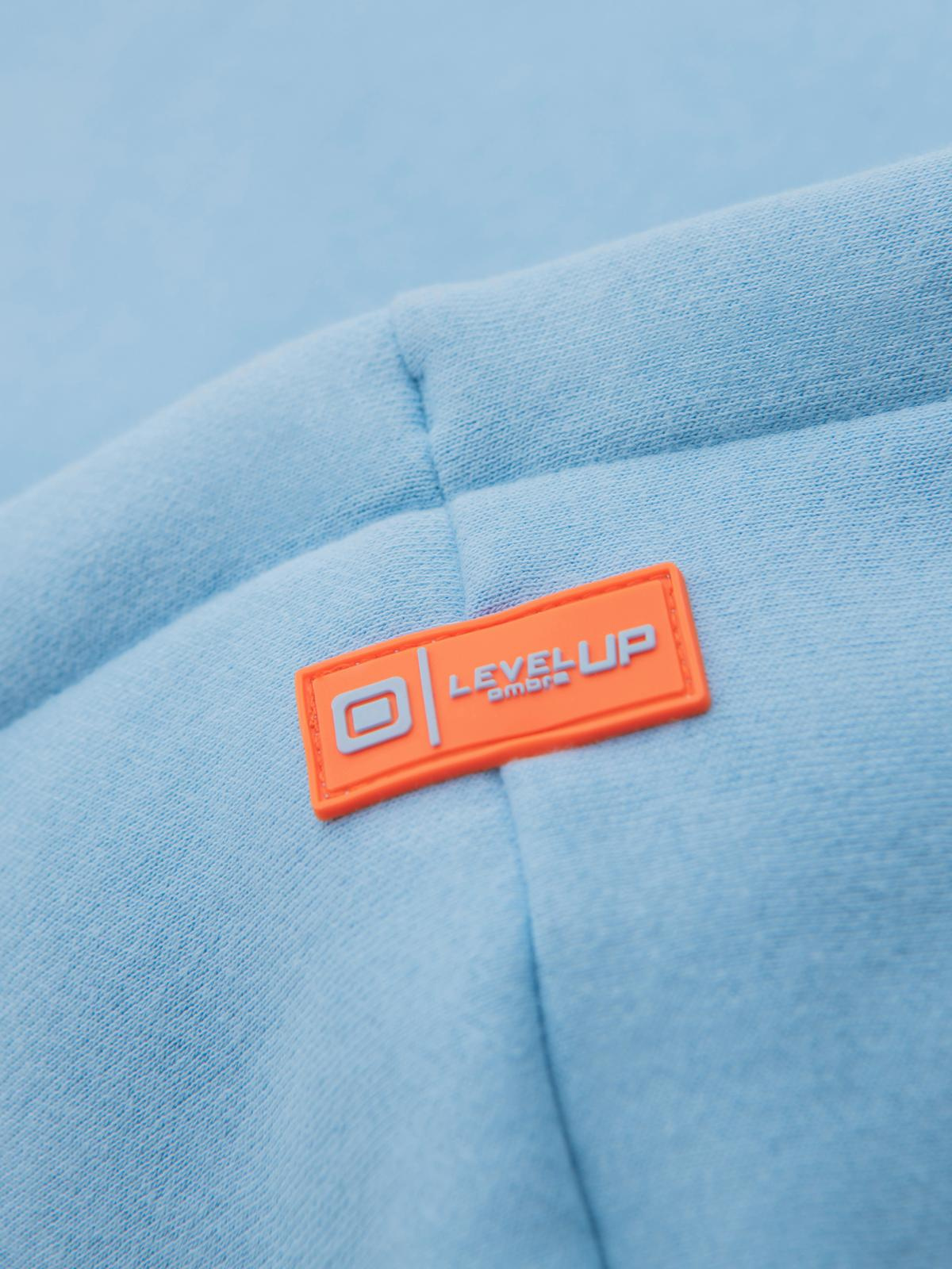 Ombre Unisex sweatshirt with hood and pockets - blue