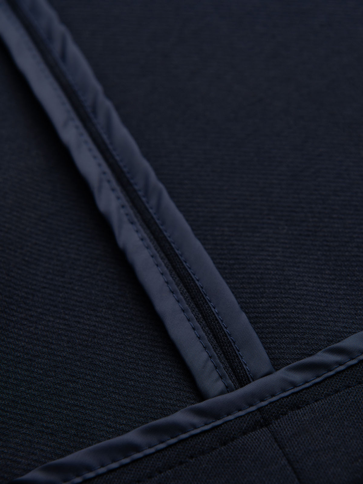 Ombre Men's SLIM knit jacket with subtle texture - navy blue