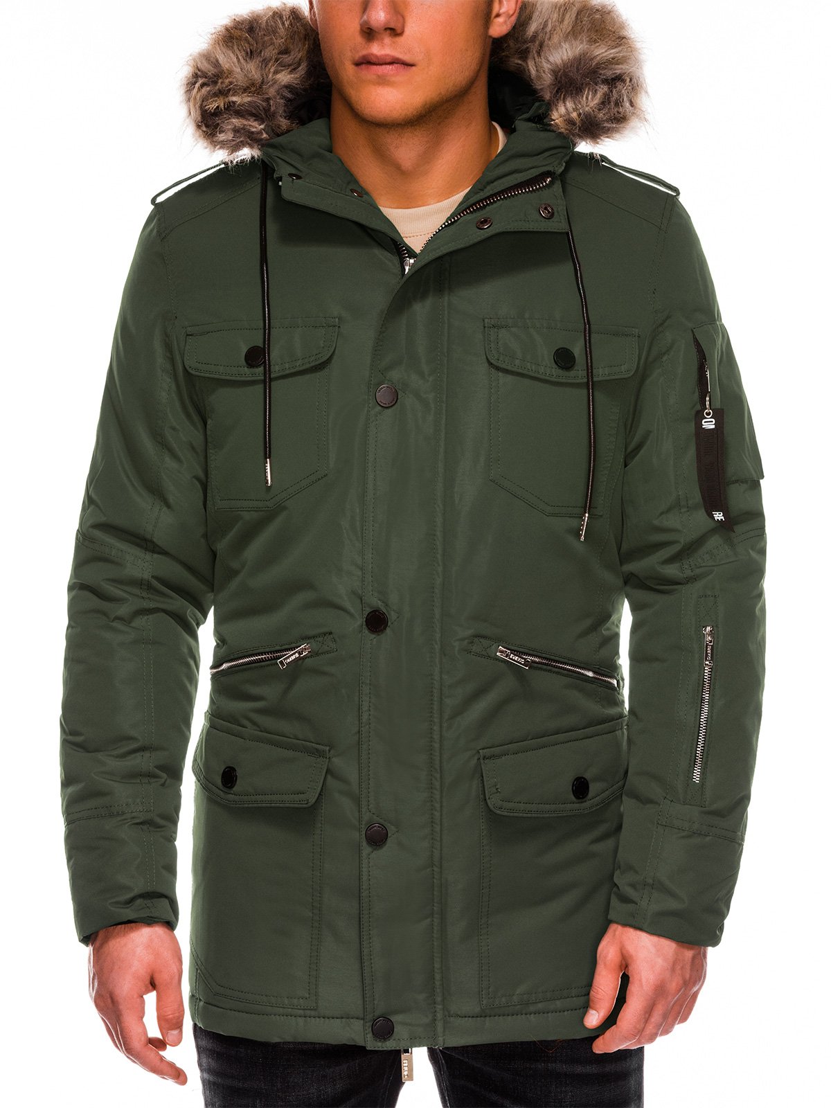Ombre men's Winter Parka Jacket c355