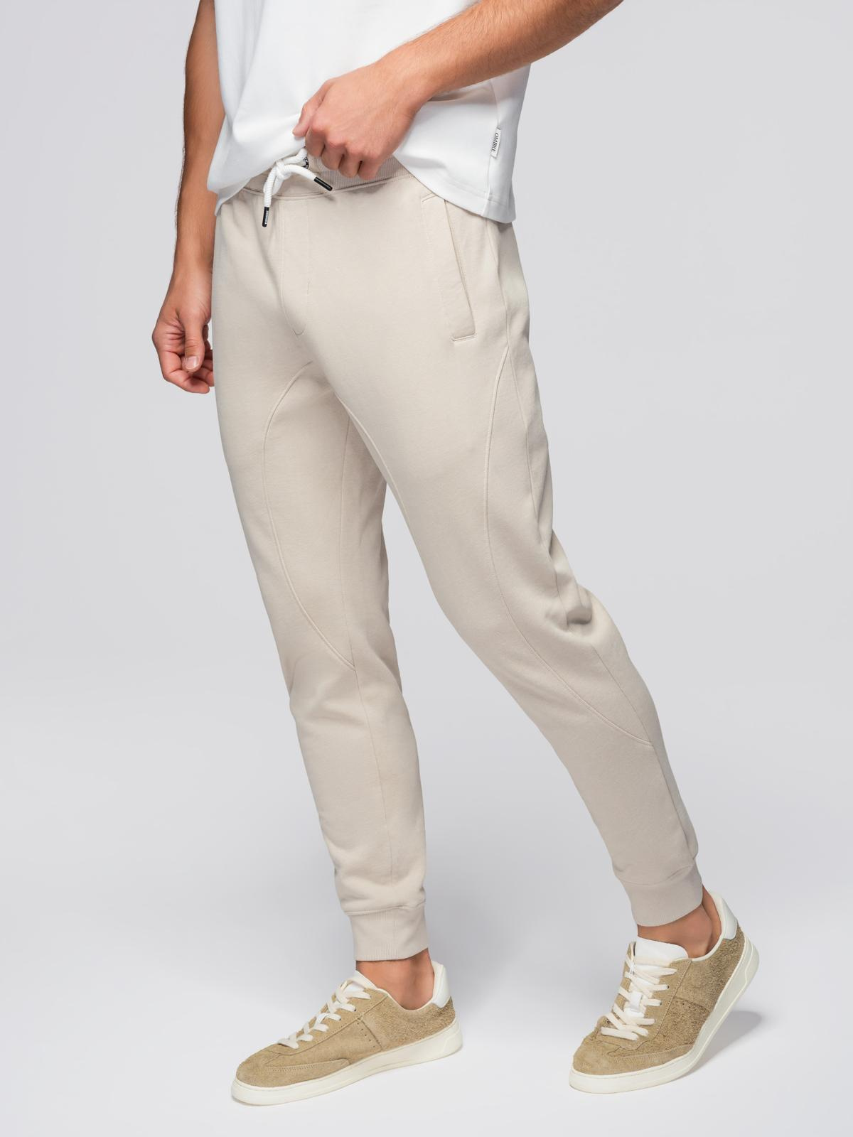 Ombre Men&#039;s jogger sweatpants - light beige