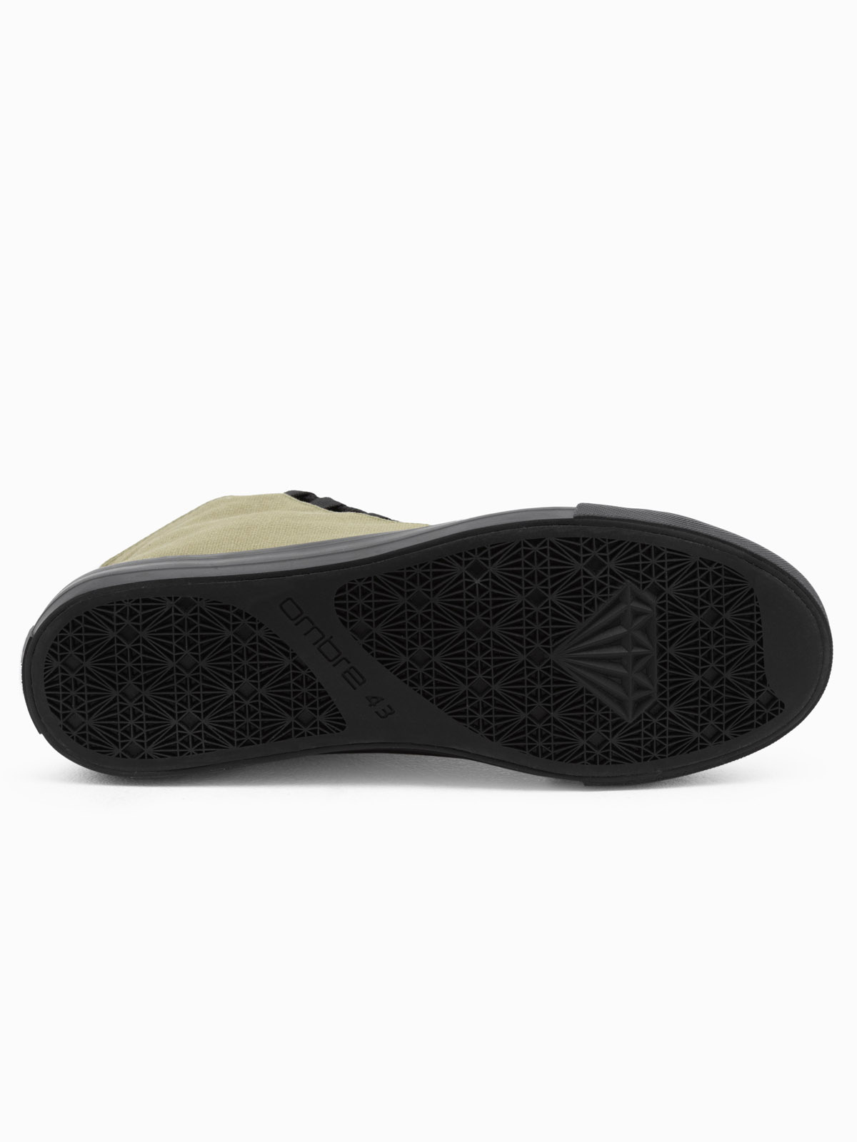 Ombre Men's shoes sneakers in combined materials - olive