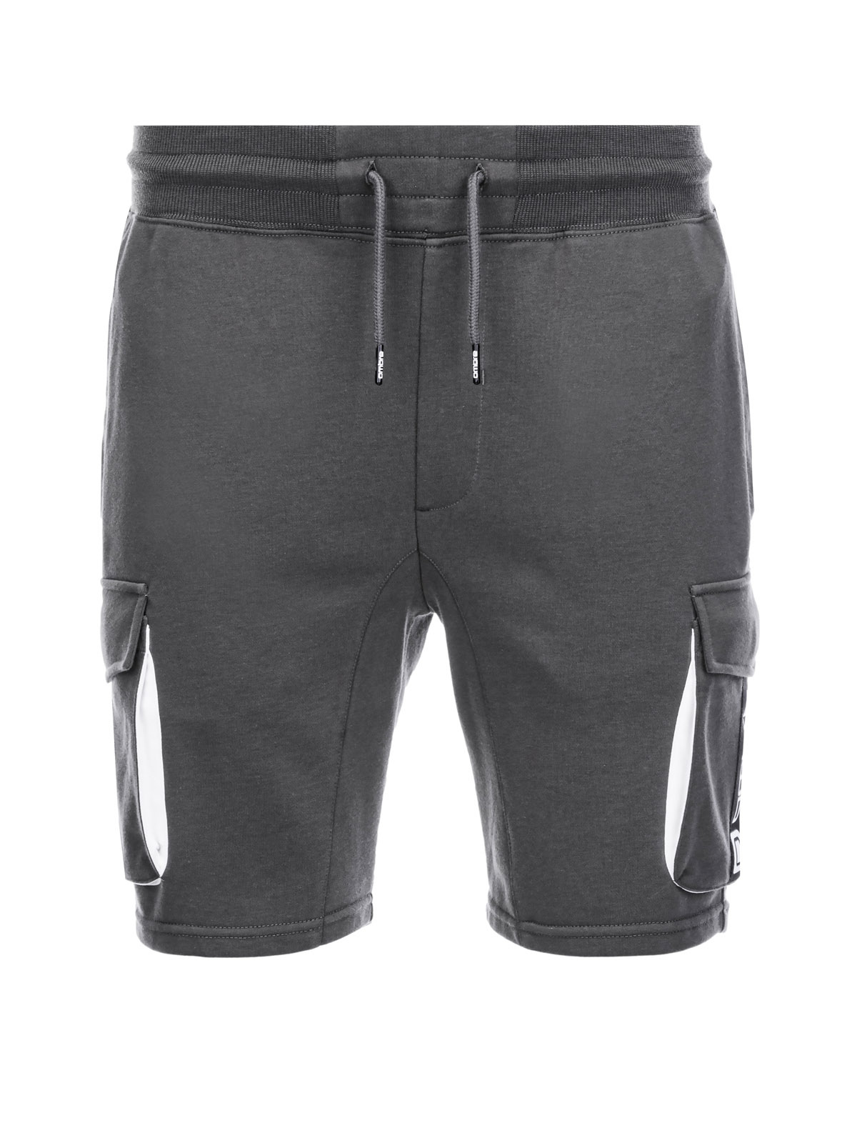 Ombre Men&#039;s shorts with cargo pockets - dark grey