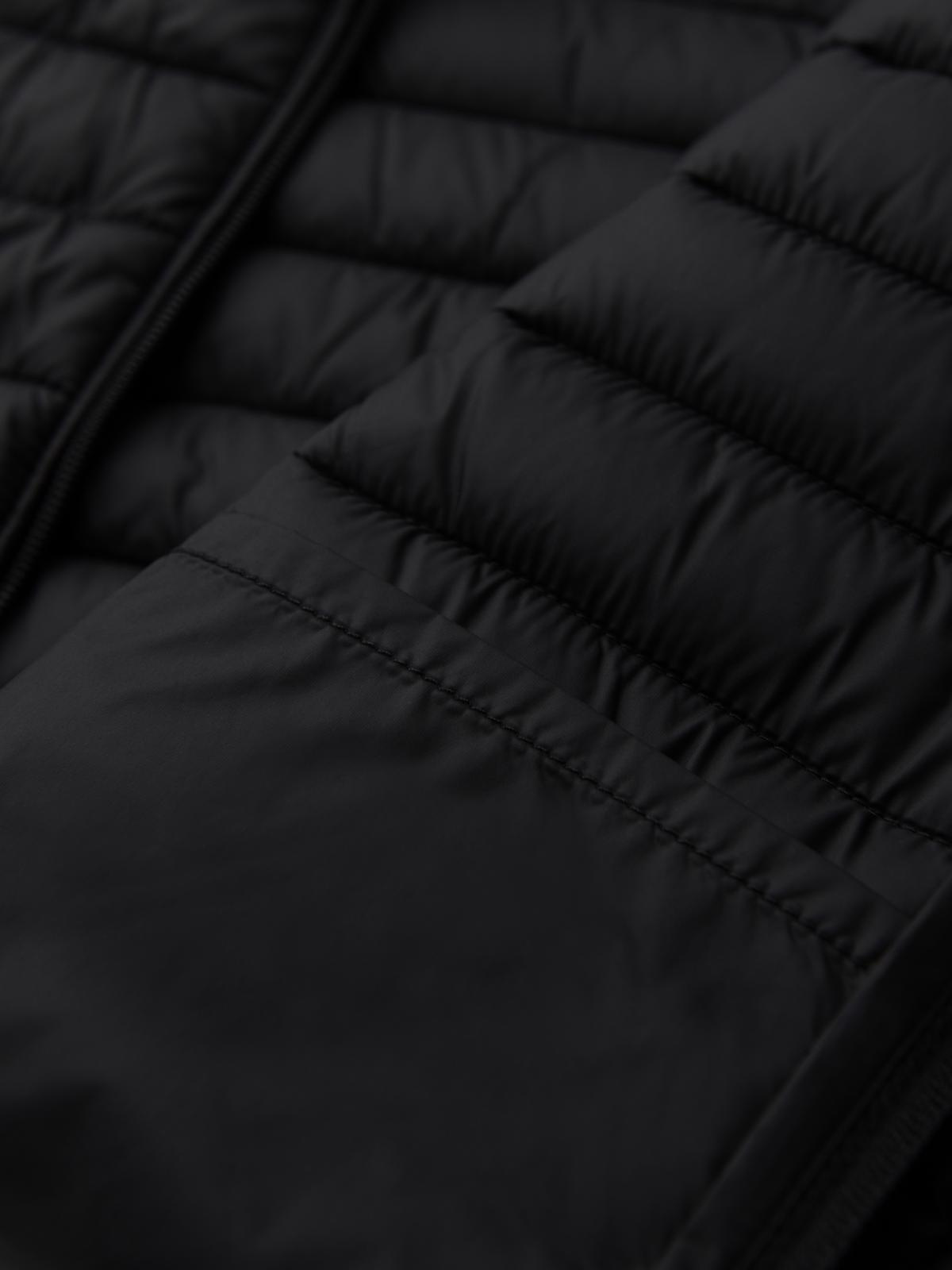 Ombre Classic men&#039;s quilted jacket with pouch option - black