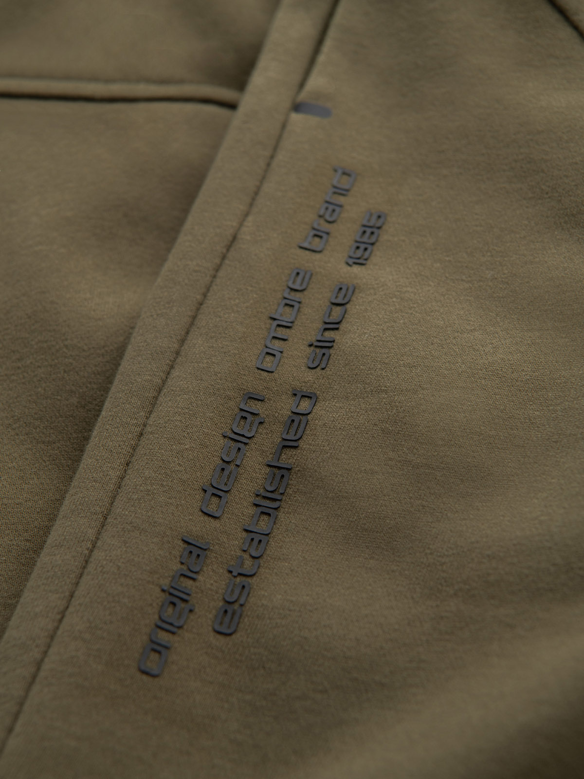 Ombre Fitted men's printed short sweat shorts - olive