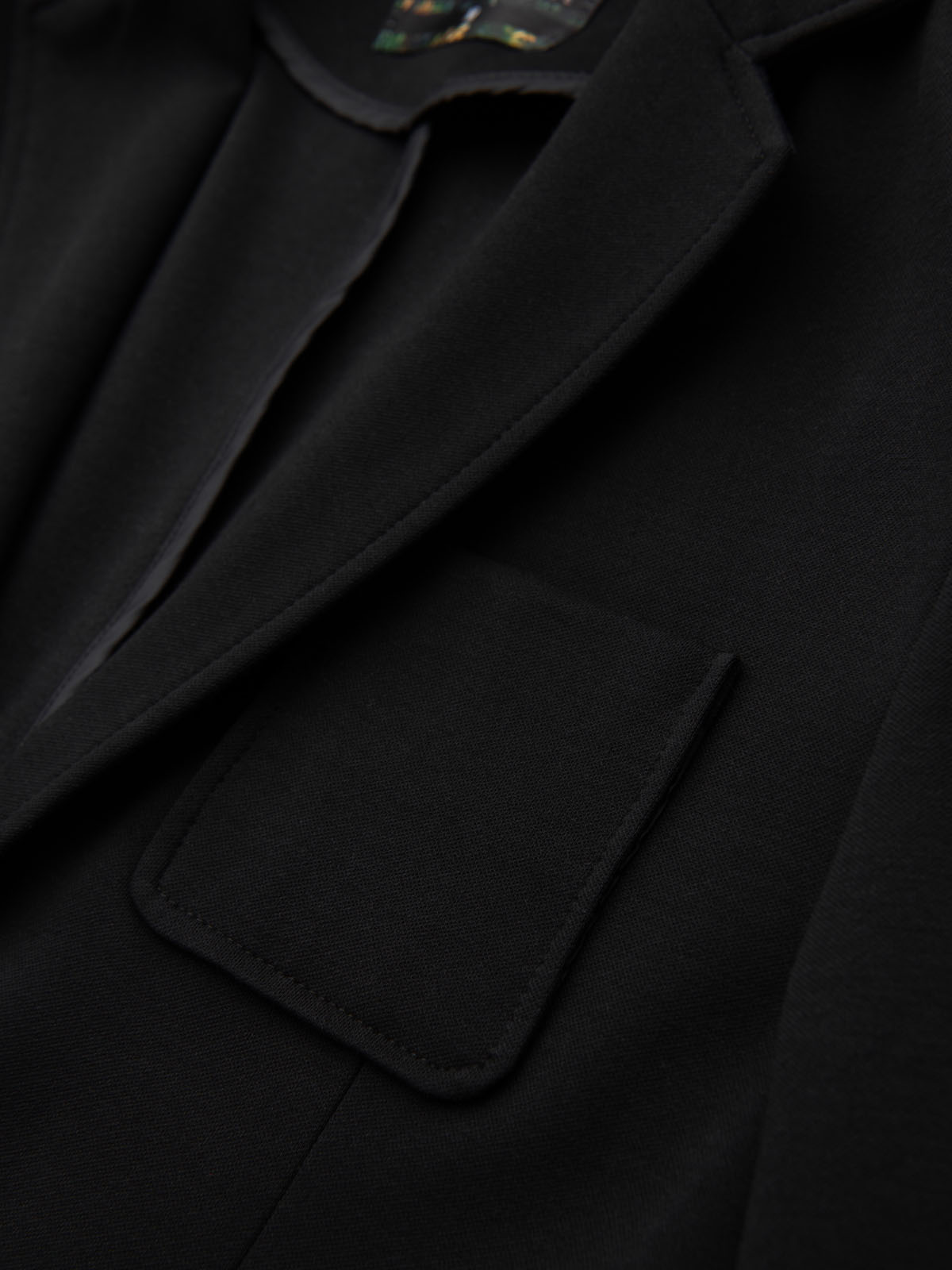 Ombre Men's SLIM knit jacket with subtle texture - black
