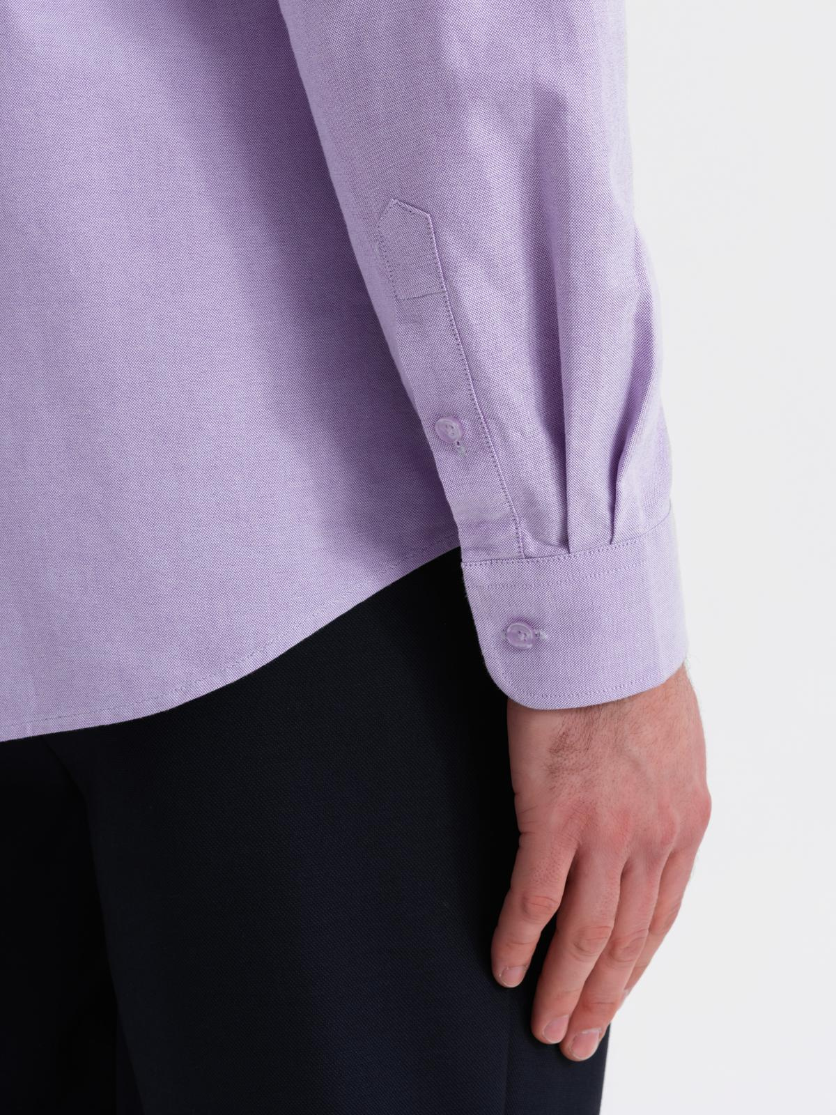 Ombre Men's cotton pastel oxford shirt - lavender