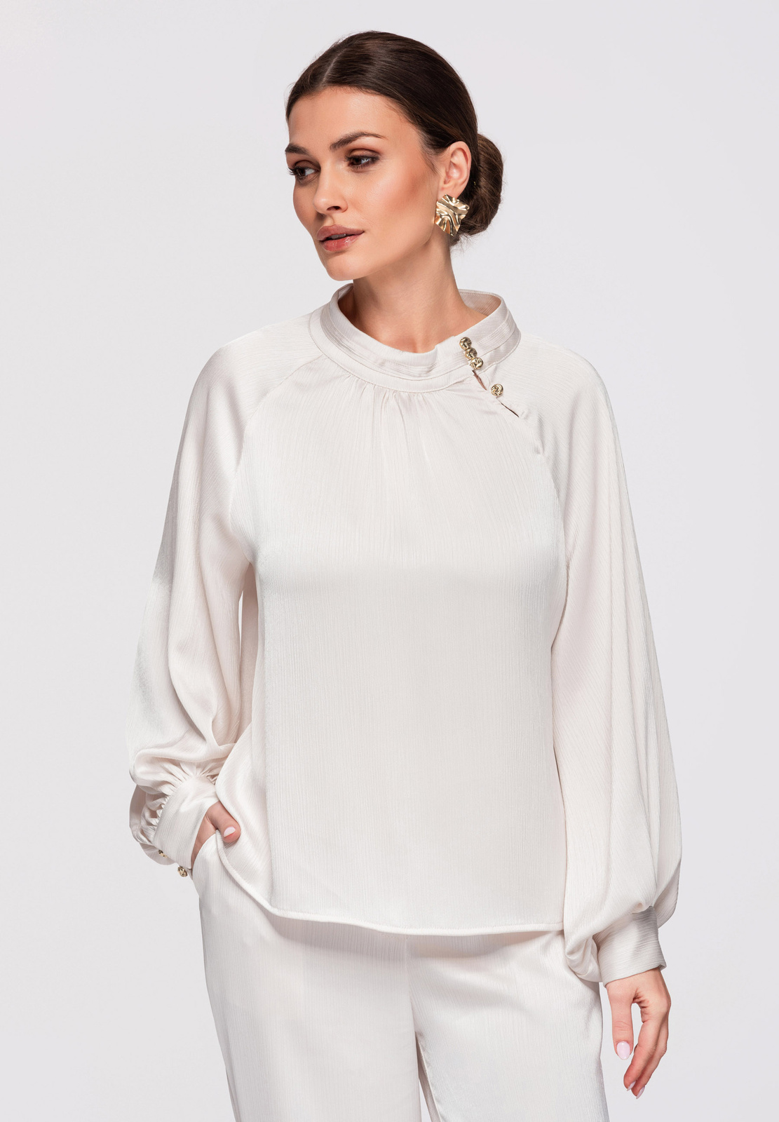 Verificată pentru femei bluză Edoti – cu execuție perfectă