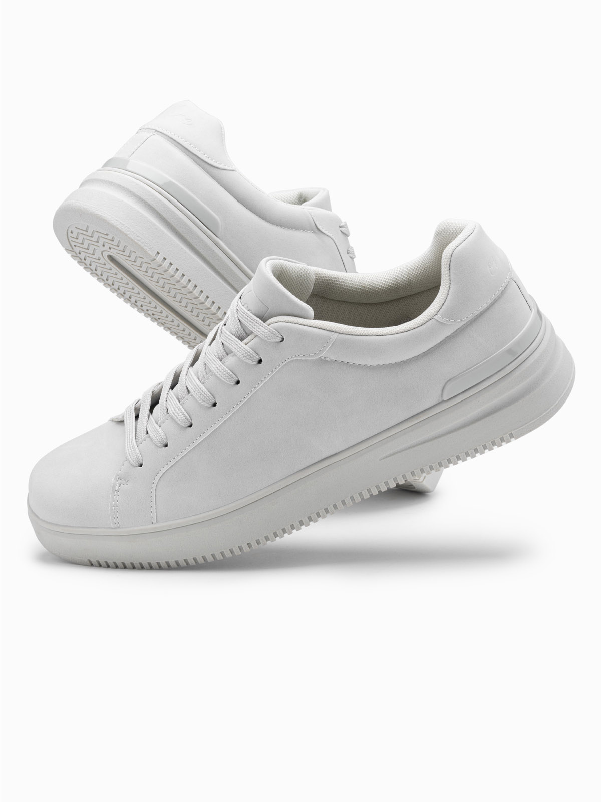 Ombre Men&#039;s uniform casual shoes in eco nubuck - light grey