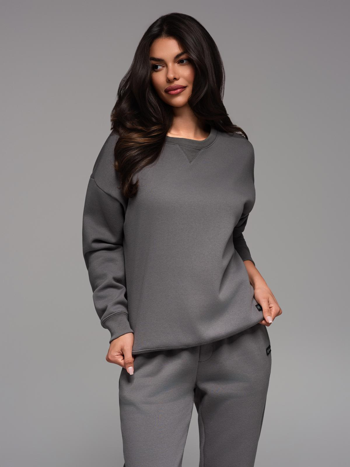 Ombre Unisex classic sweatshirt with round neckline - grey