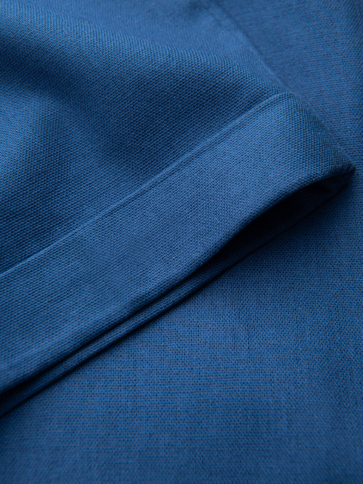 Ombre Men&#039;s linen blend chino roll-up pants - blue denim