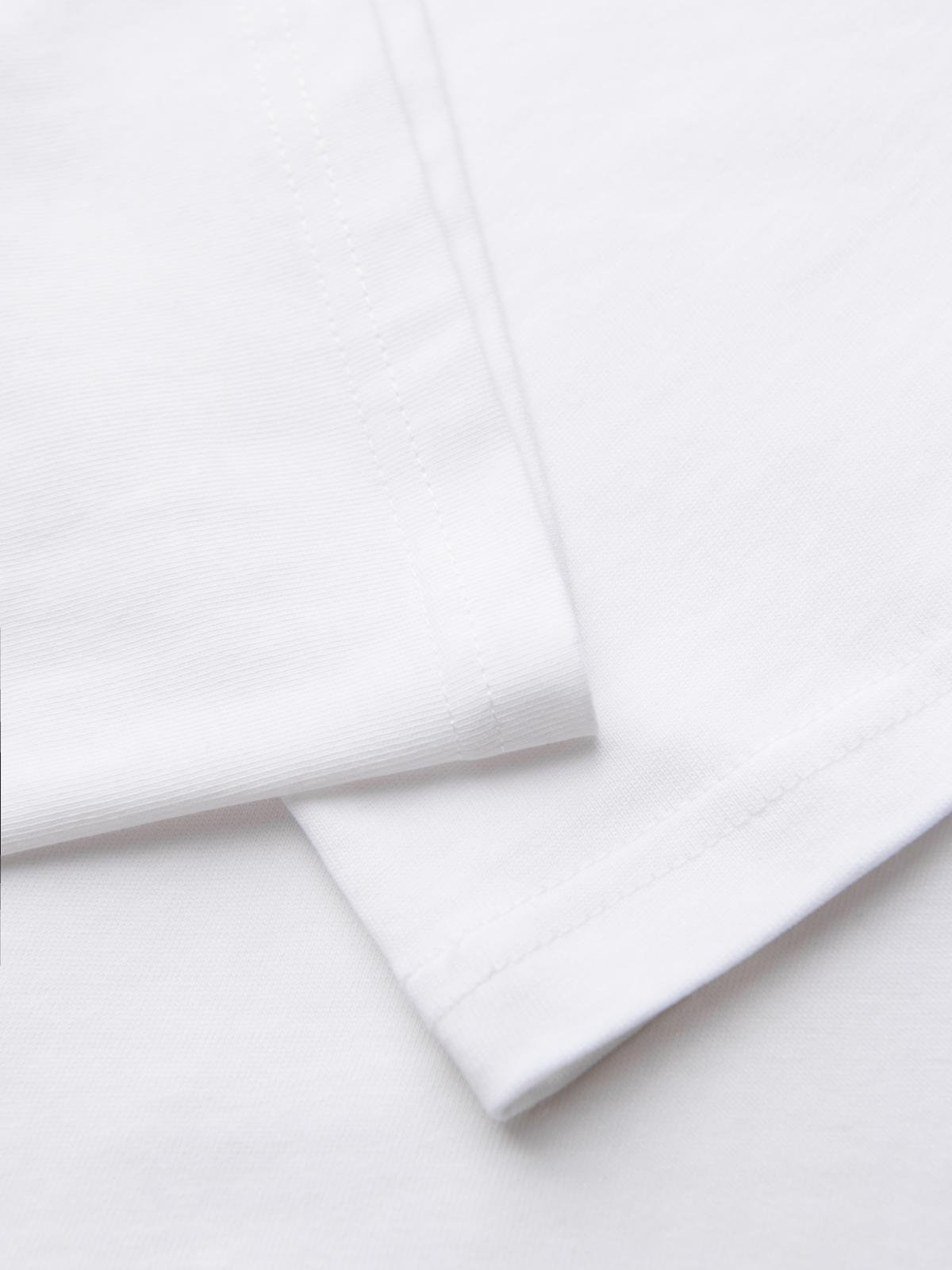 Ombre Men's cotton t-shirt with jewelry applique on chest - off white