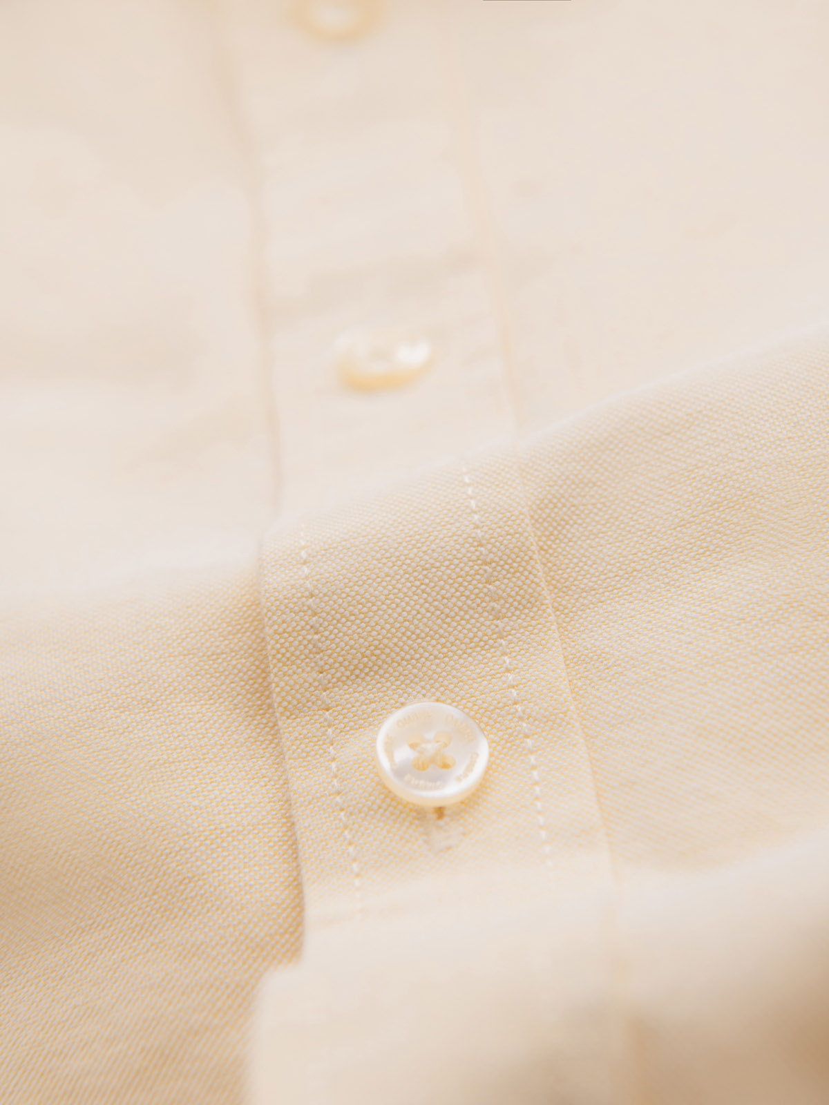 Ombre Pastel cotton men&#039;s oxford shirt - bright yellow