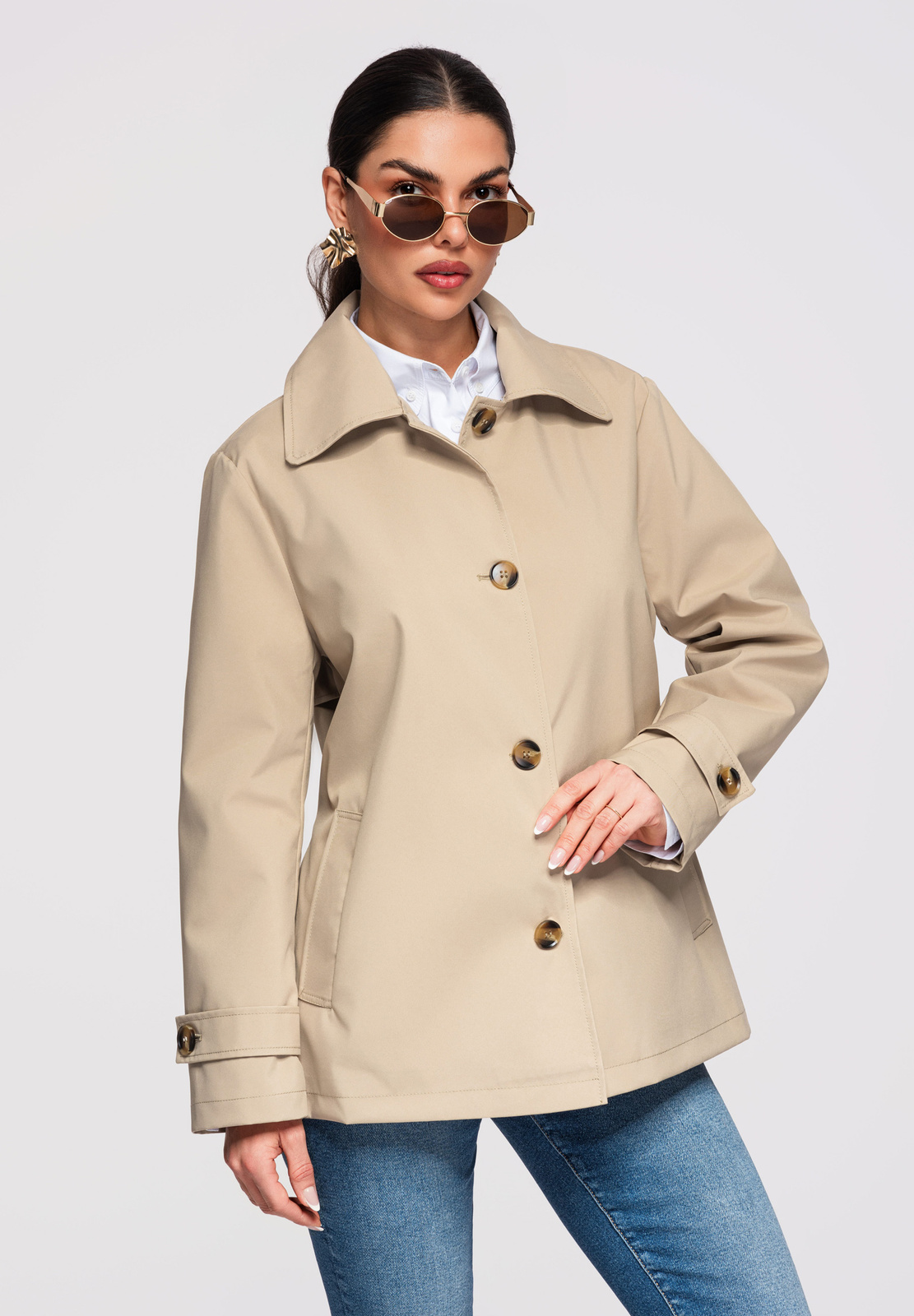 Дамско дълго вълнено палто LARICA