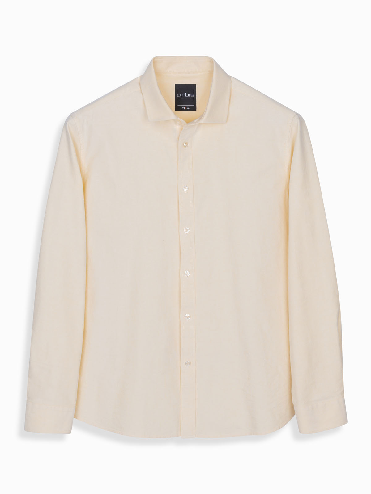 Ombre Pastel cotton men&#039;s oxford shirt - bright yellow