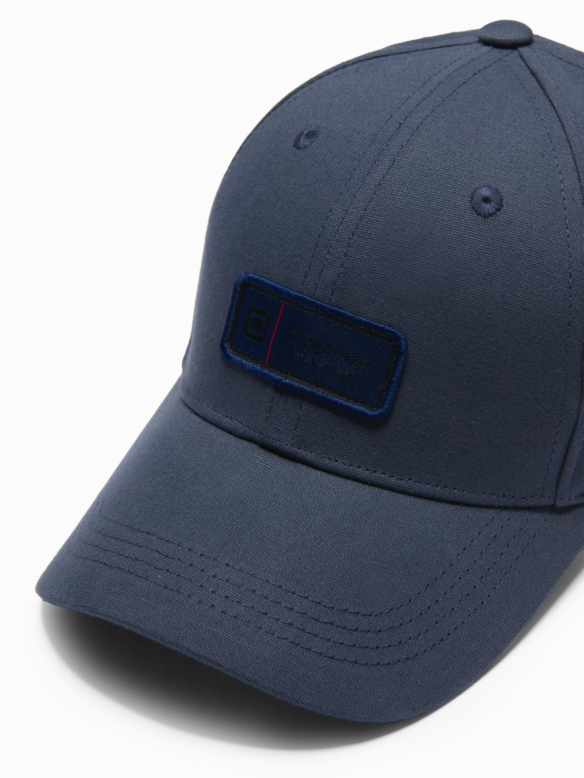 Ombre Men's baseball cap with patch - navy blue