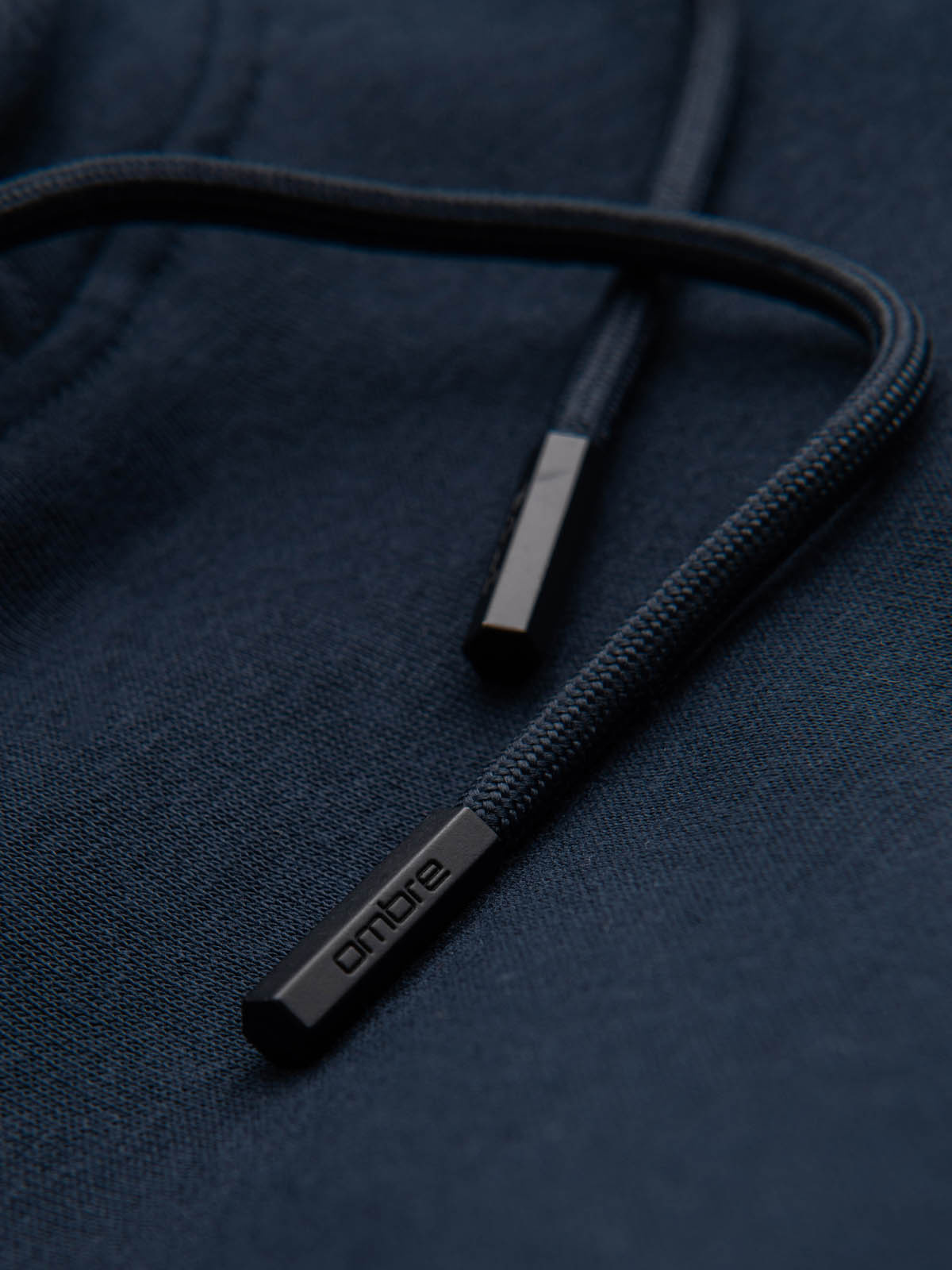 Ombre BASIC men&#039;s cotton kangaroo hooded sweatshirt - navy blue