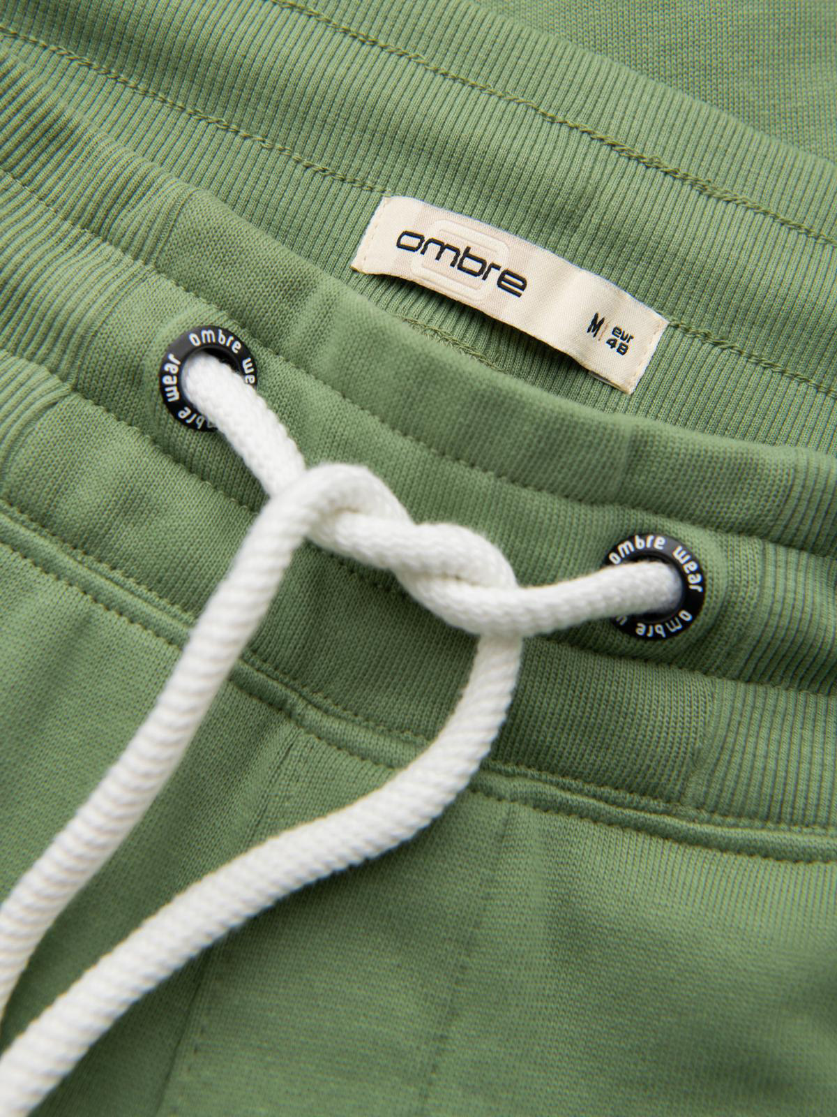 Ombre BASIC pánske jogger tepláky - zelené
