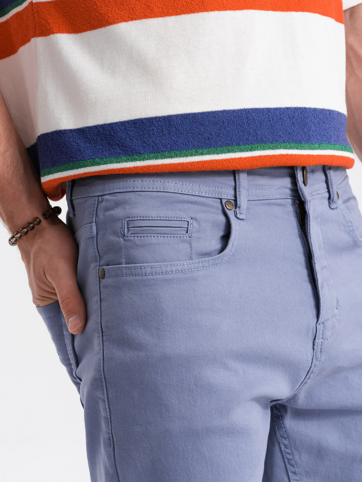 Ombre CHINO men&#039;s shorts - light blue