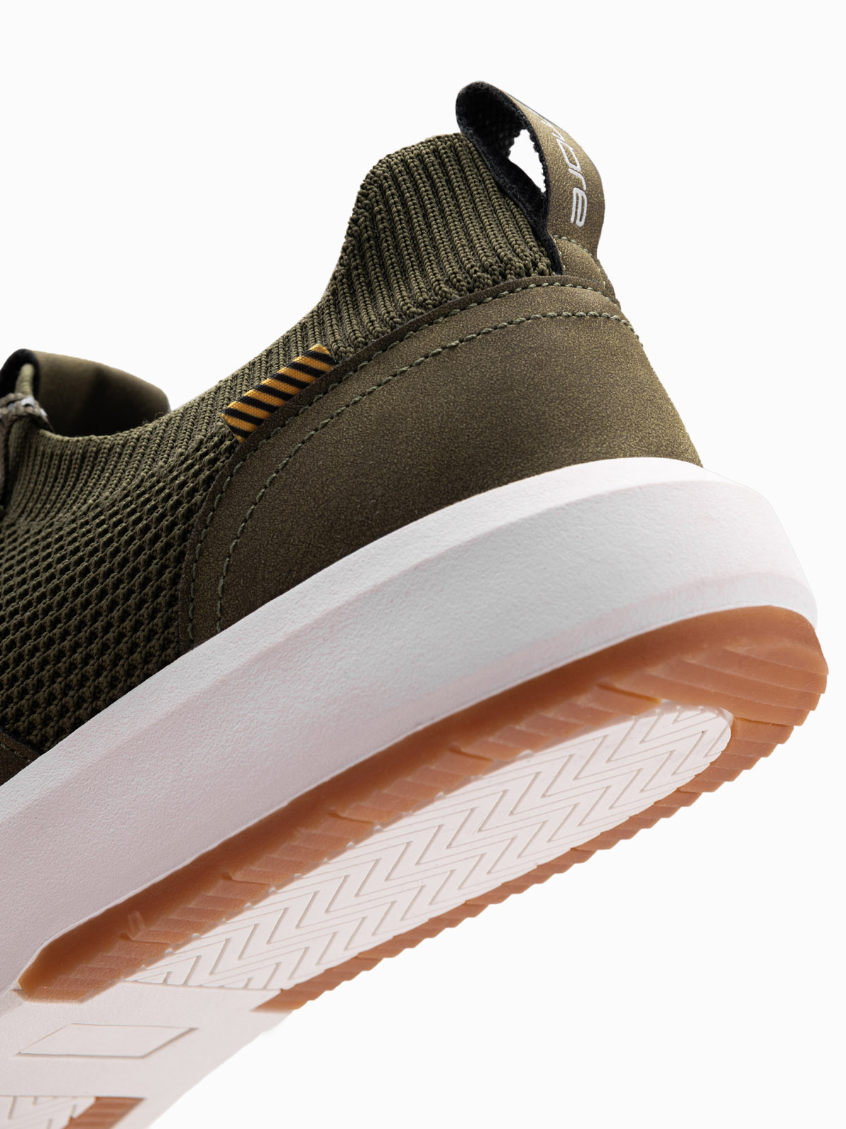 Ombre Men&#039;s structured fabric slip-on sneakers - olive