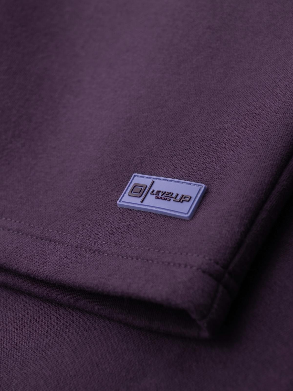 Ombre Unisex sweat shorts with drawstring waistband - purple