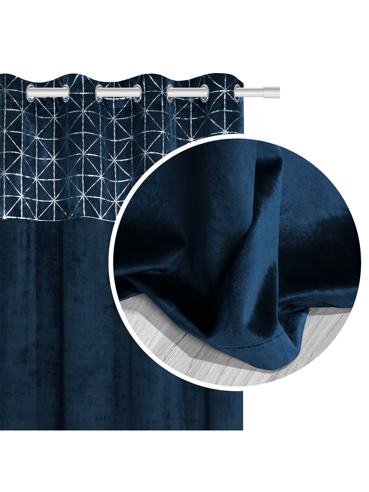 Edoti Velvet Glossy curtain 140x250