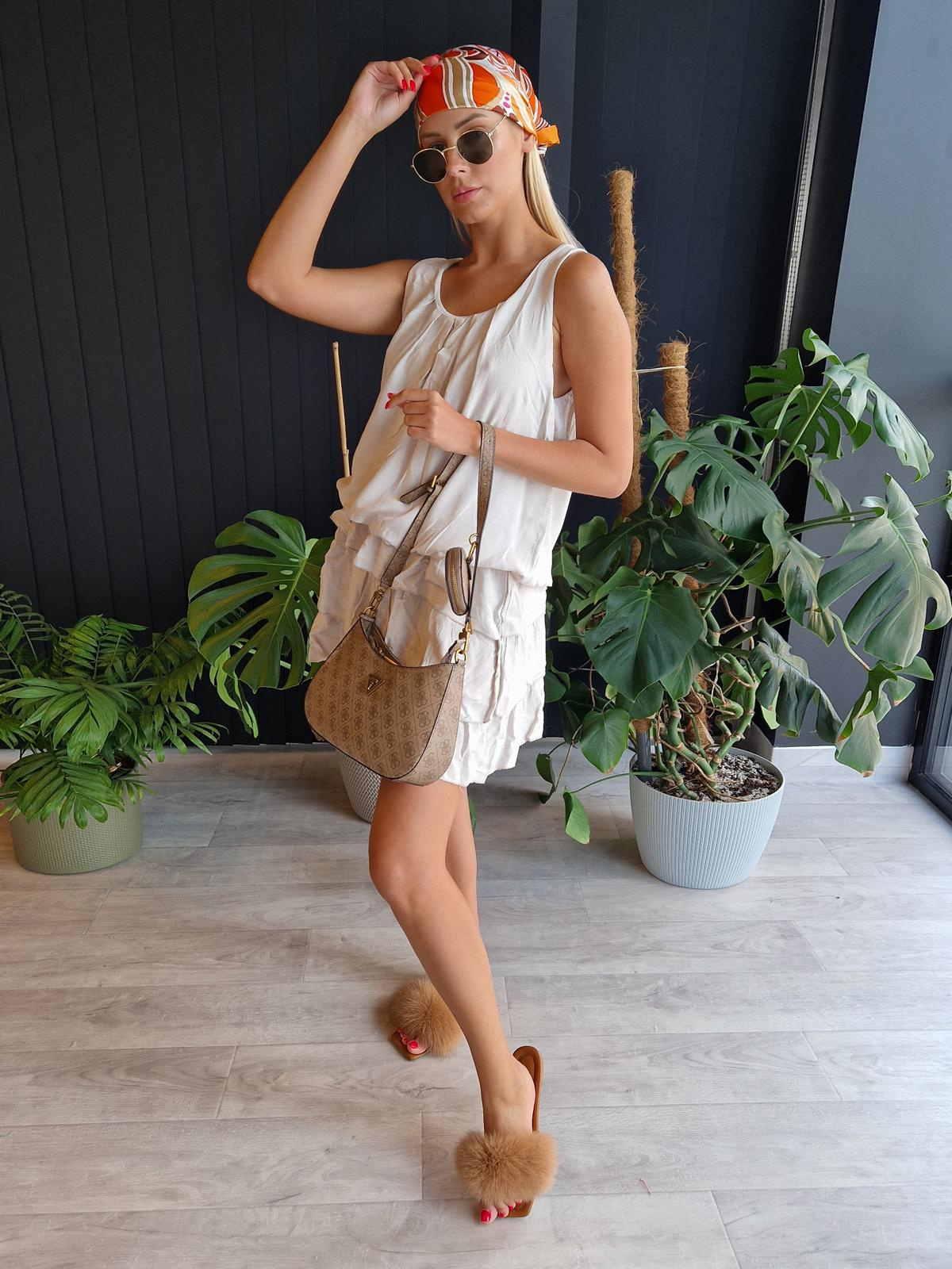 Edoti Bombshell dress with frills