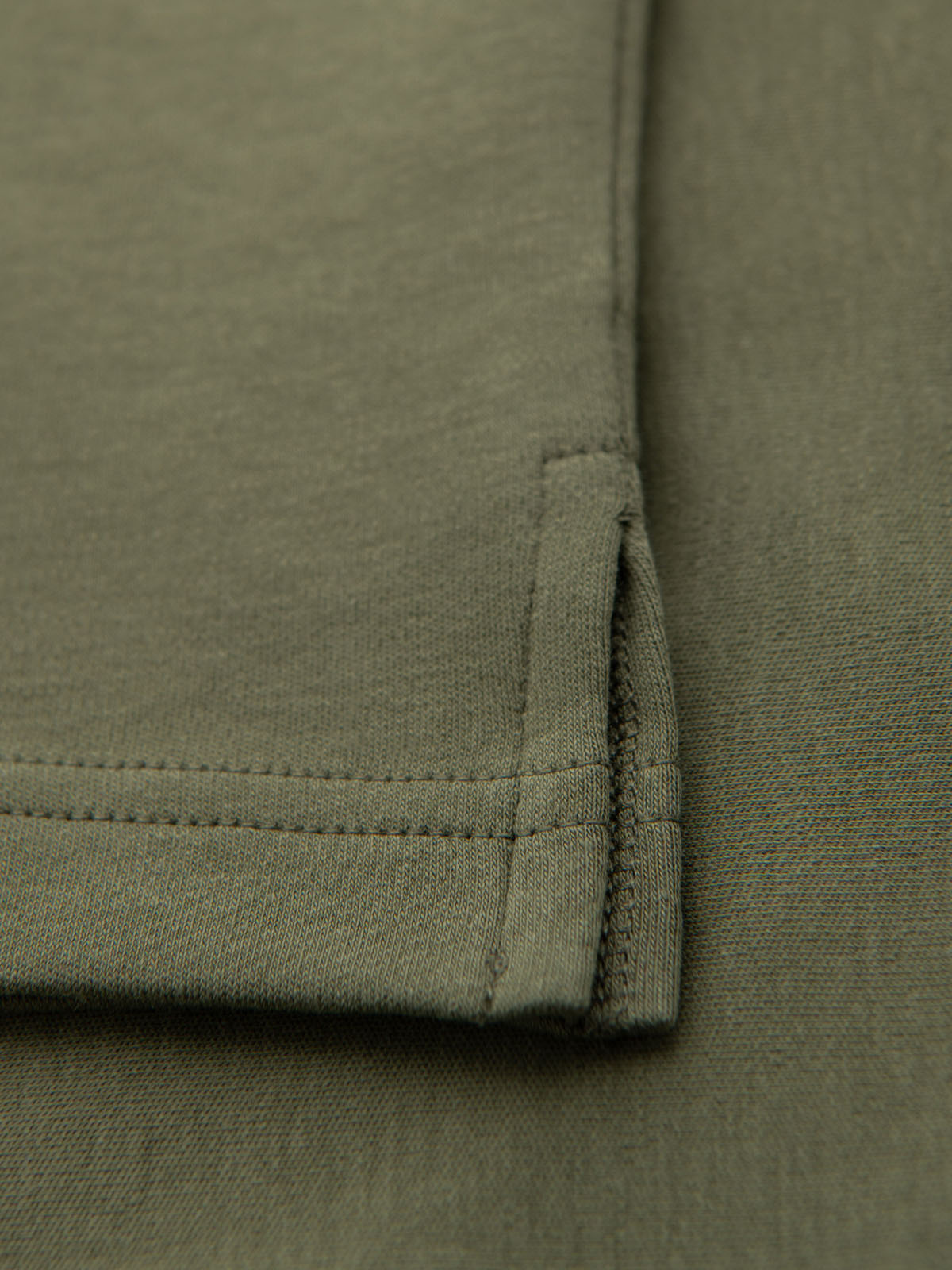 Ombre Men's polo shirt with zip neckline - olive