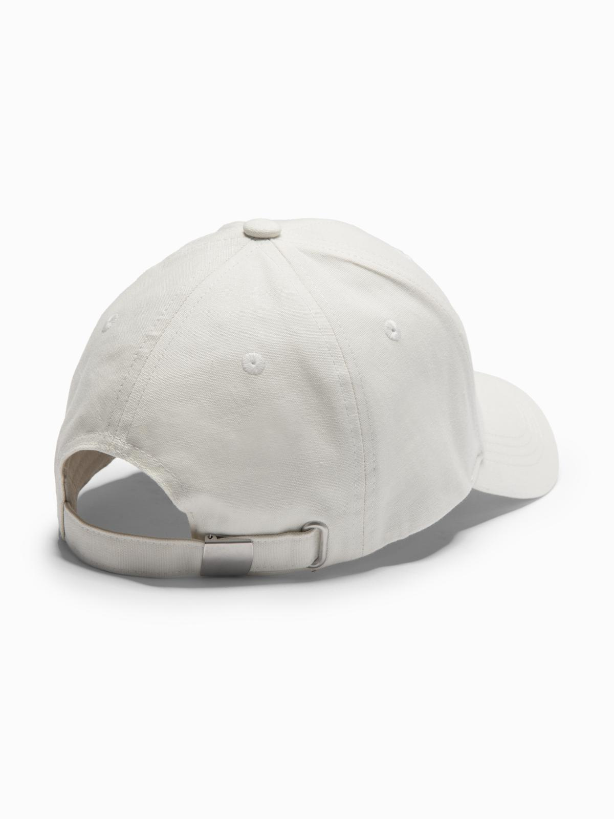 Ombre Men's baseball cap with visor and patch - cream