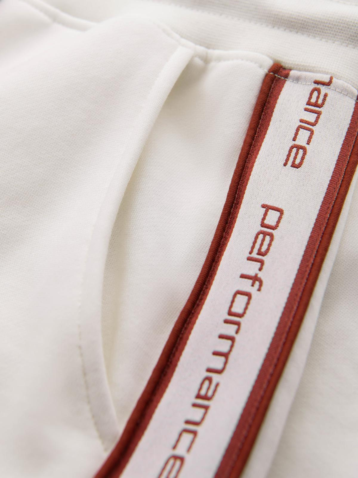 Ombre Men&#039;s sport jogger pants with stripes - cream