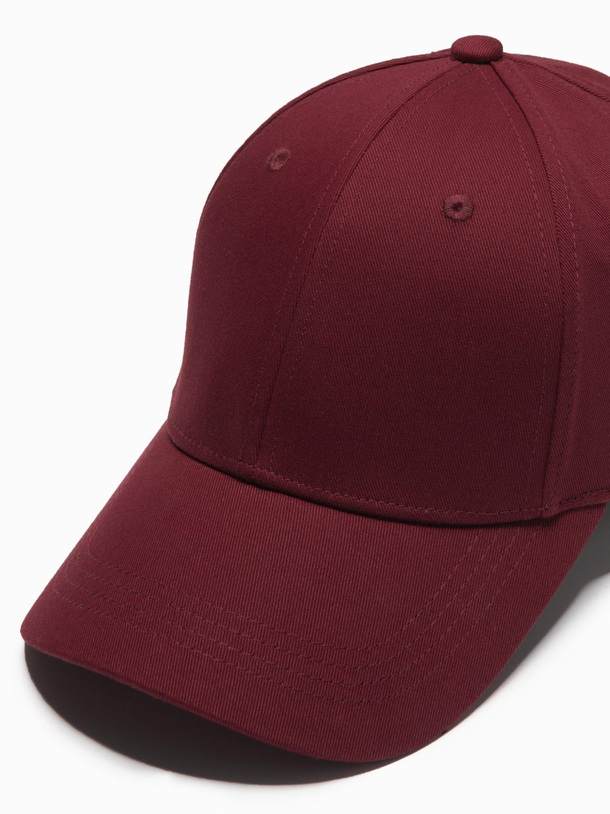 Ombre Men&#039;s one-color baseball cap - maroon