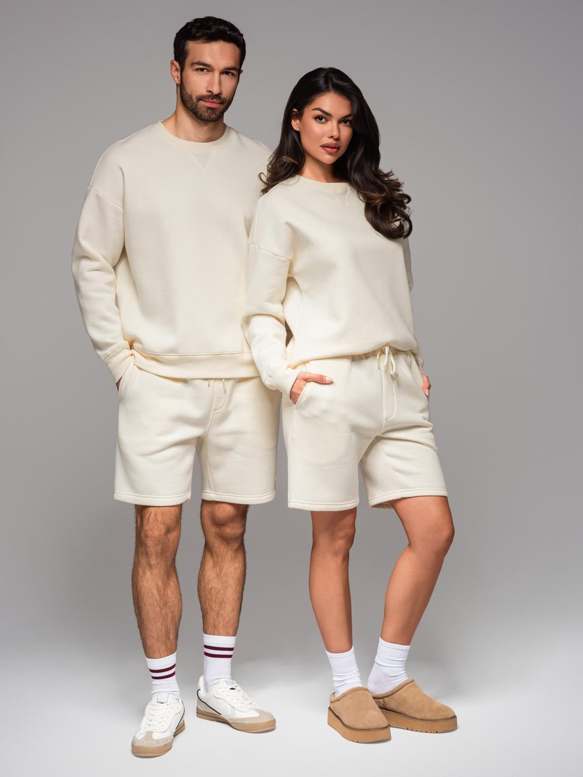 Ombre UNISEX sweatshirt + shorts set for couples