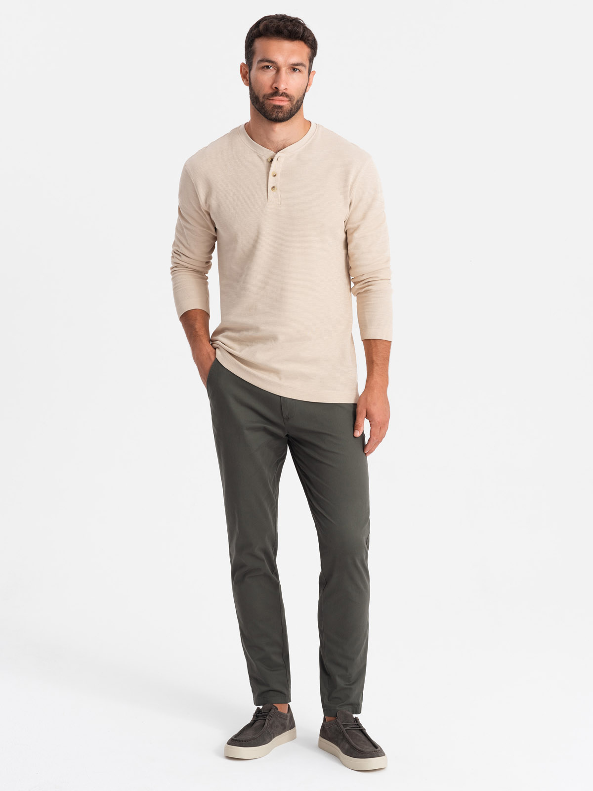 Ombre Men&#039;s uniform REGULAR FIT chino pants - khaki