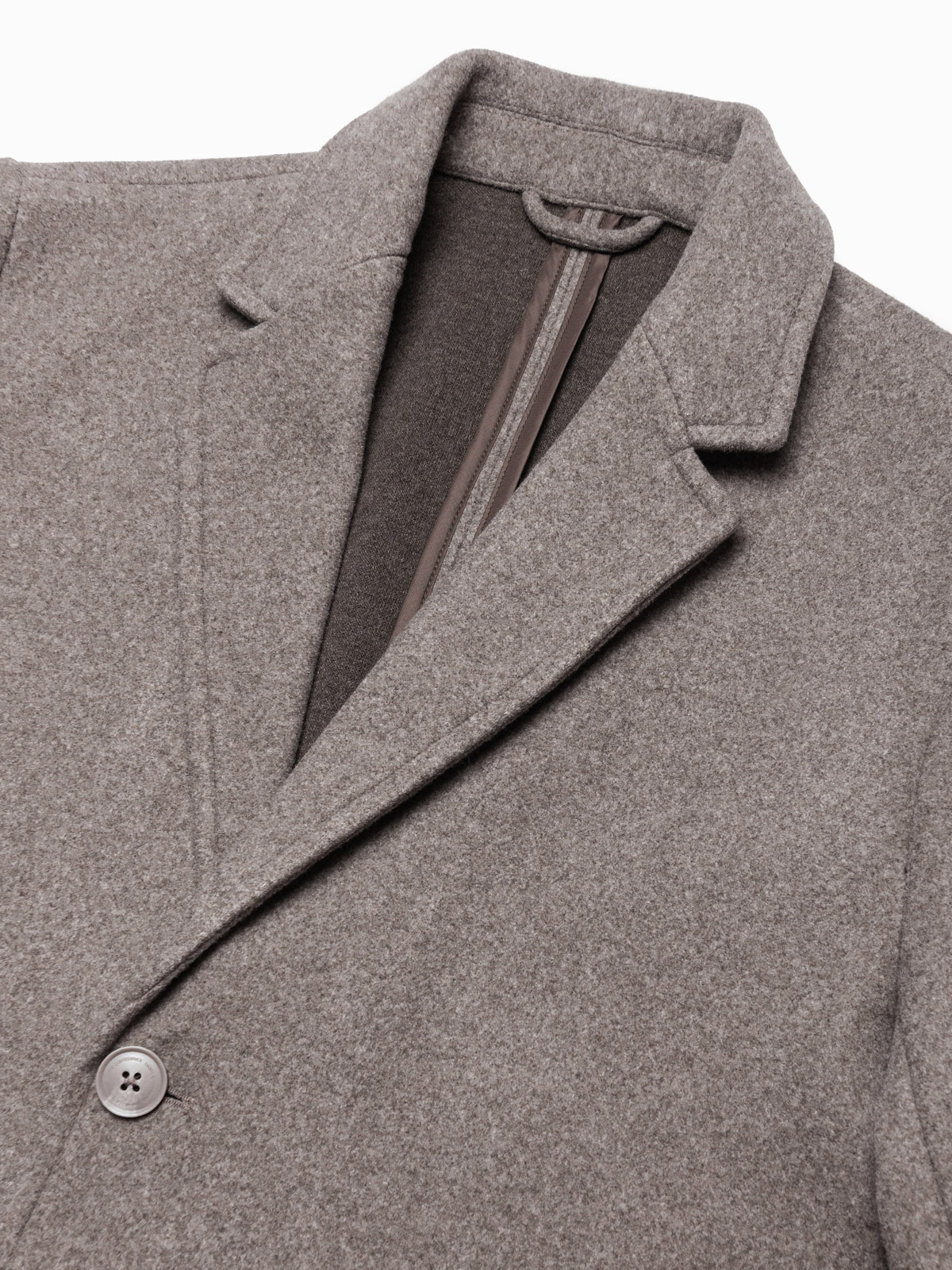 Ombre Men&#039;s lightweight single-breasted coat - light brown